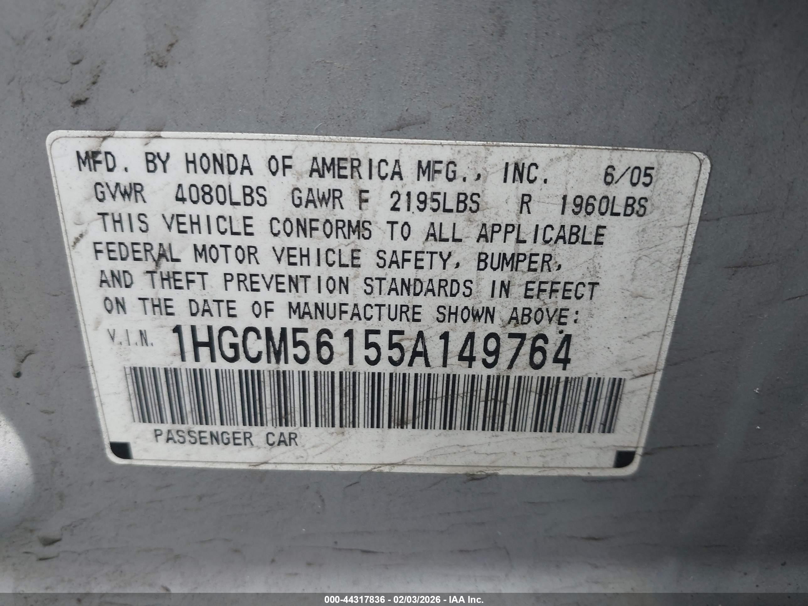 HONDA ACCORD image 9
