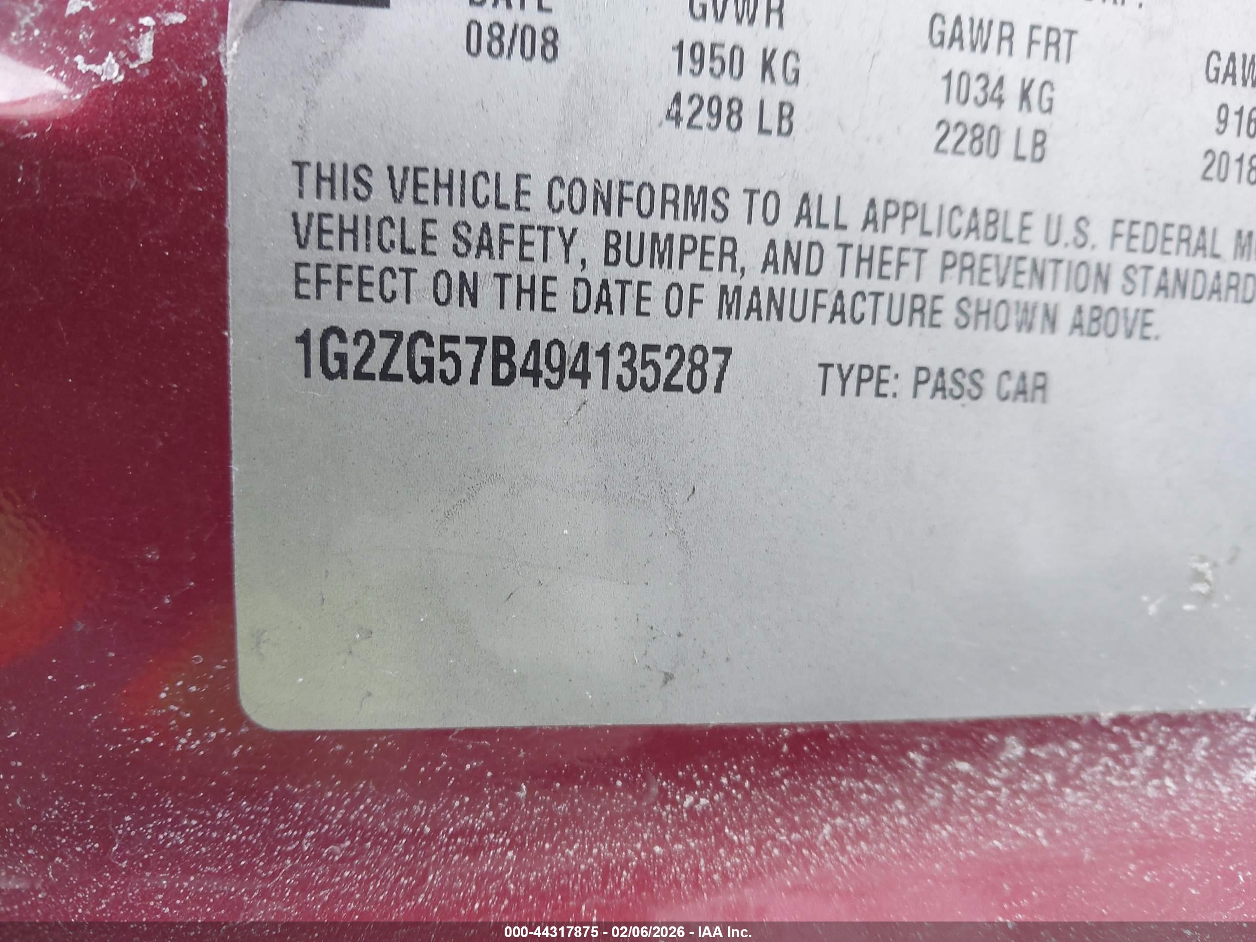 PONTIAC G6 image 9