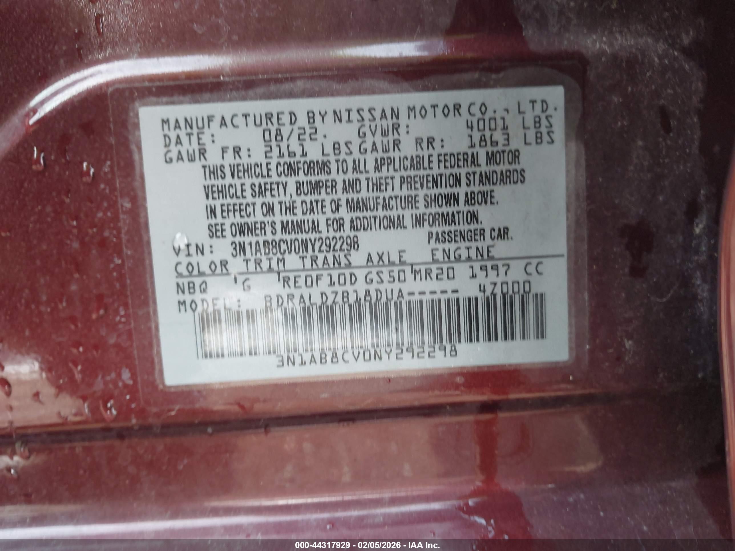 NISSAN SENTRA image 9