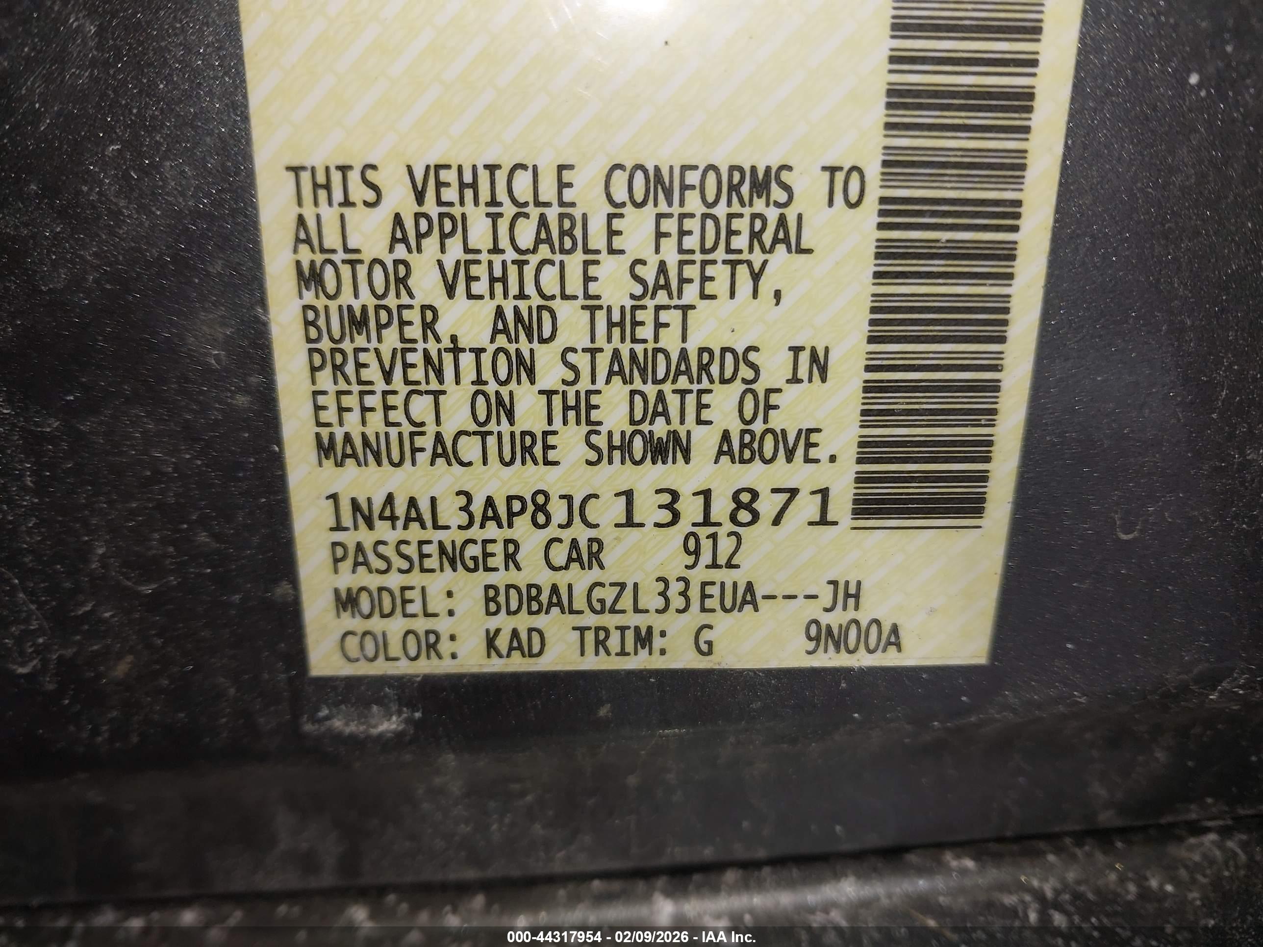NISSAN ALTIMA image 9
