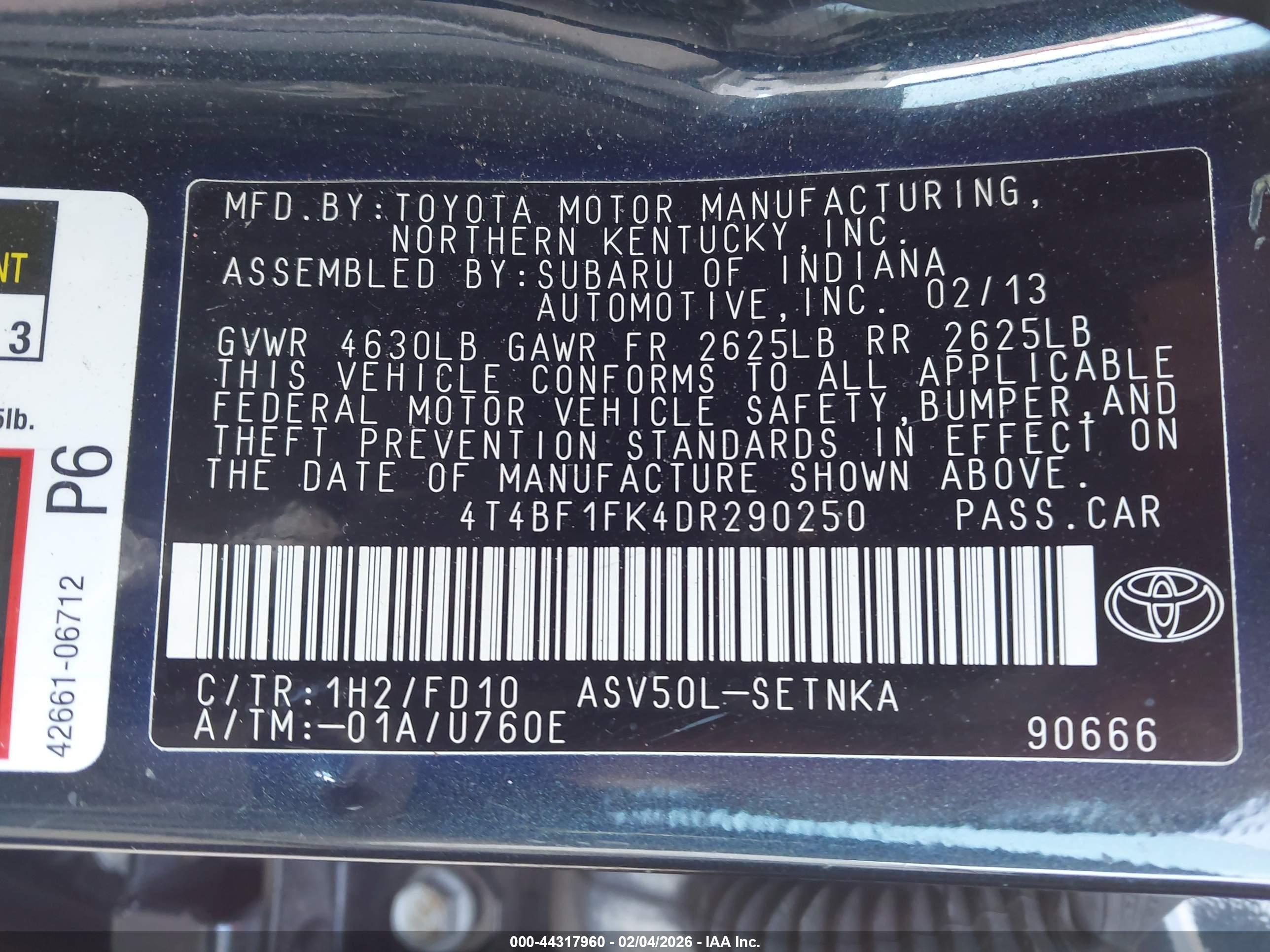 TOYOTA CAMRY image 9
