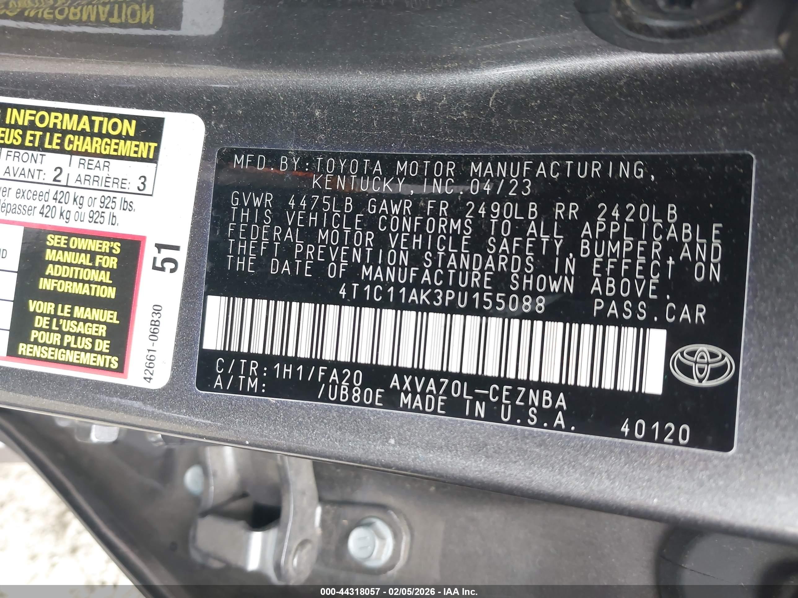 TOYOTA CAMRY image 9