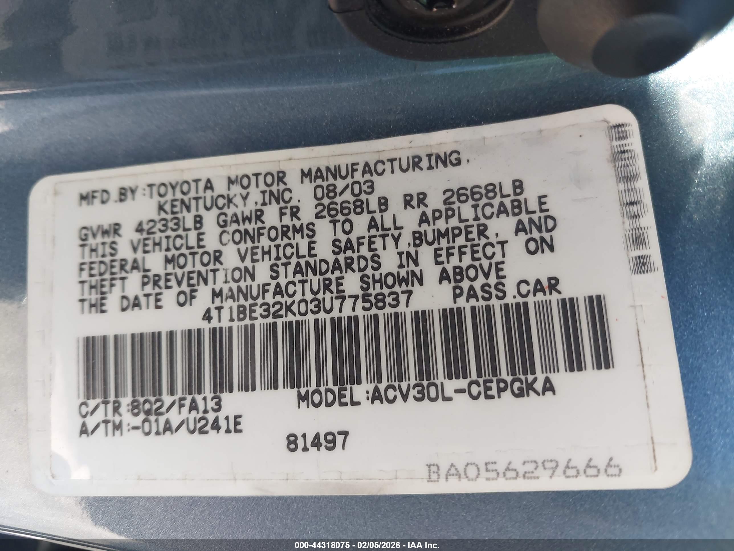 TOYOTA CAMRY image 9