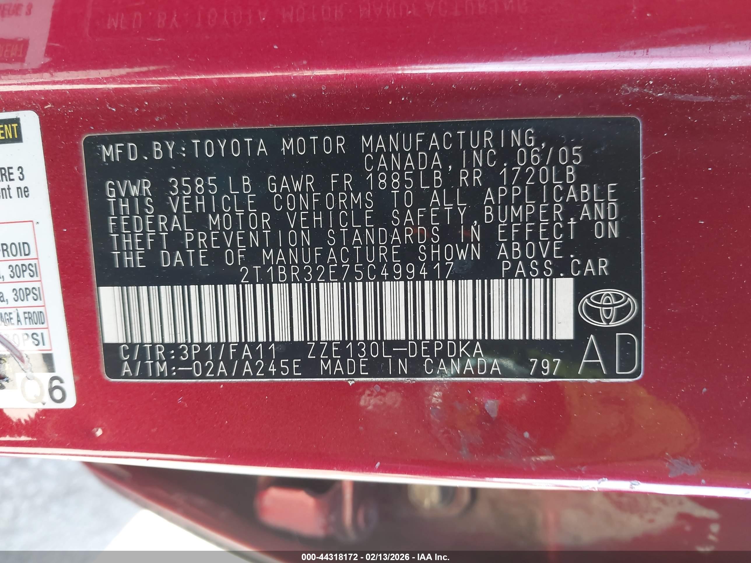 TOYOTA COROLLA image 9