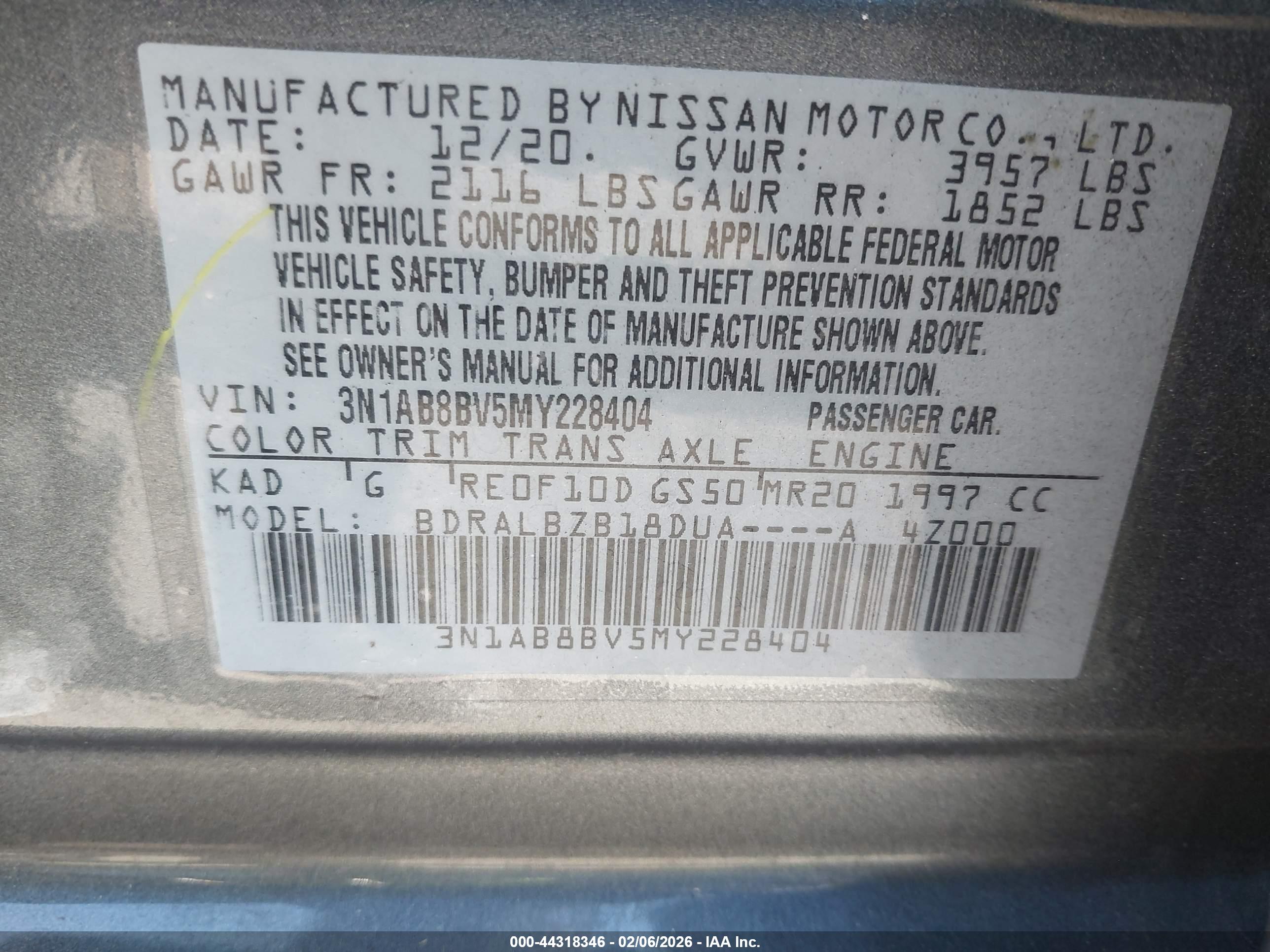 NISSAN SENTRA image 9