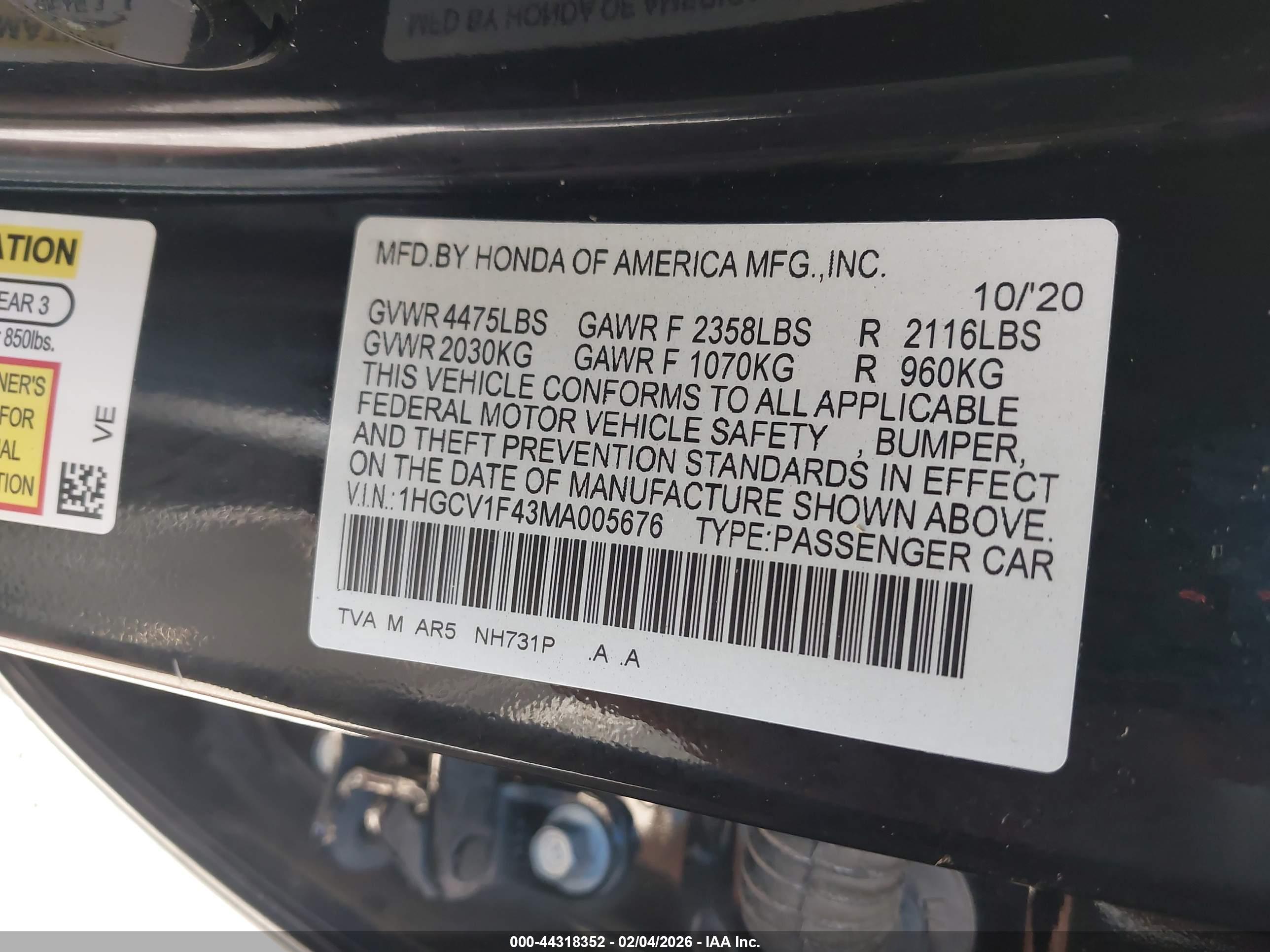 HONDA ACCORD image 9