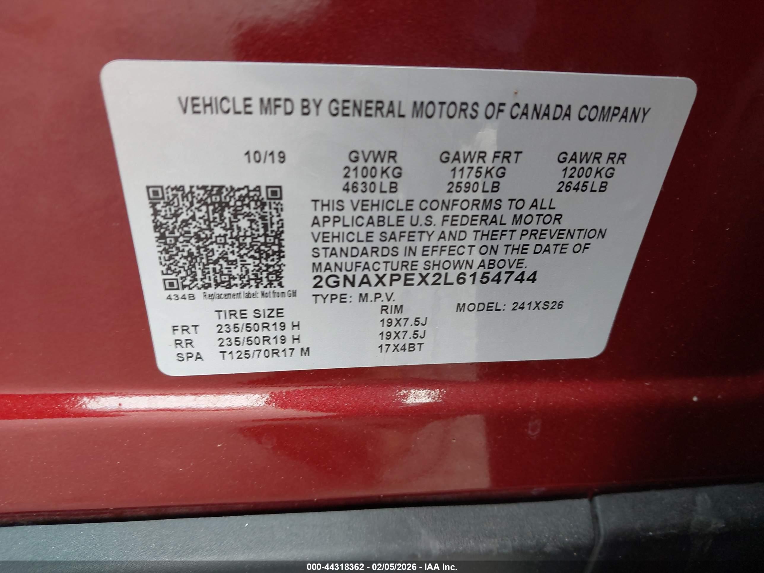 CHEVROLET EQUINOX image 9