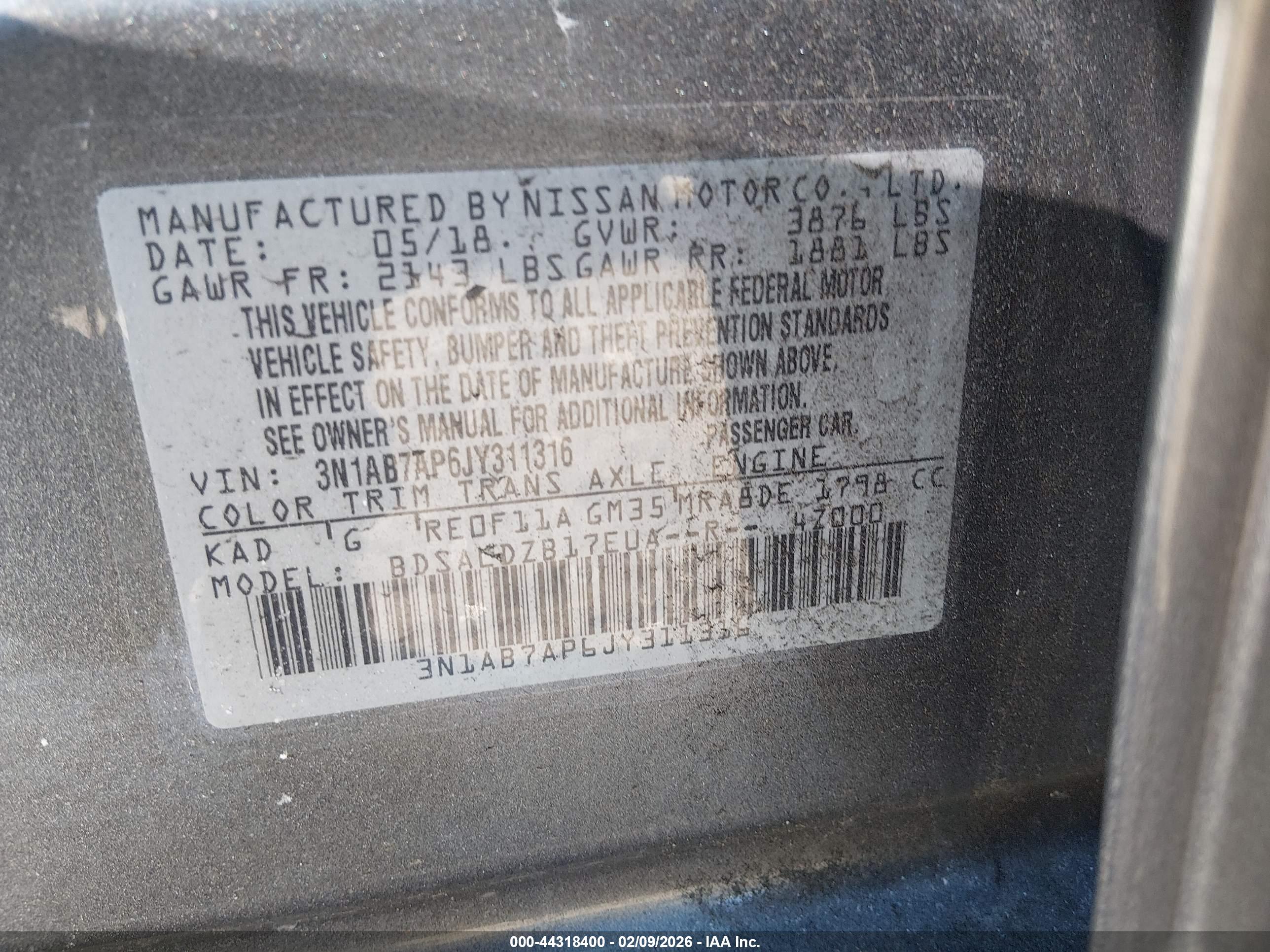 NISSAN SENTRA image 9