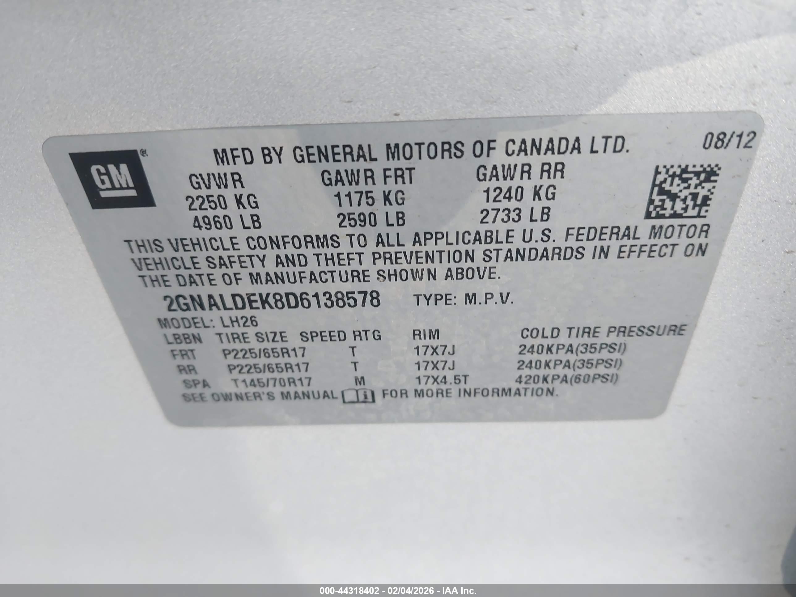 CHEVROLET EQUINOX image 9