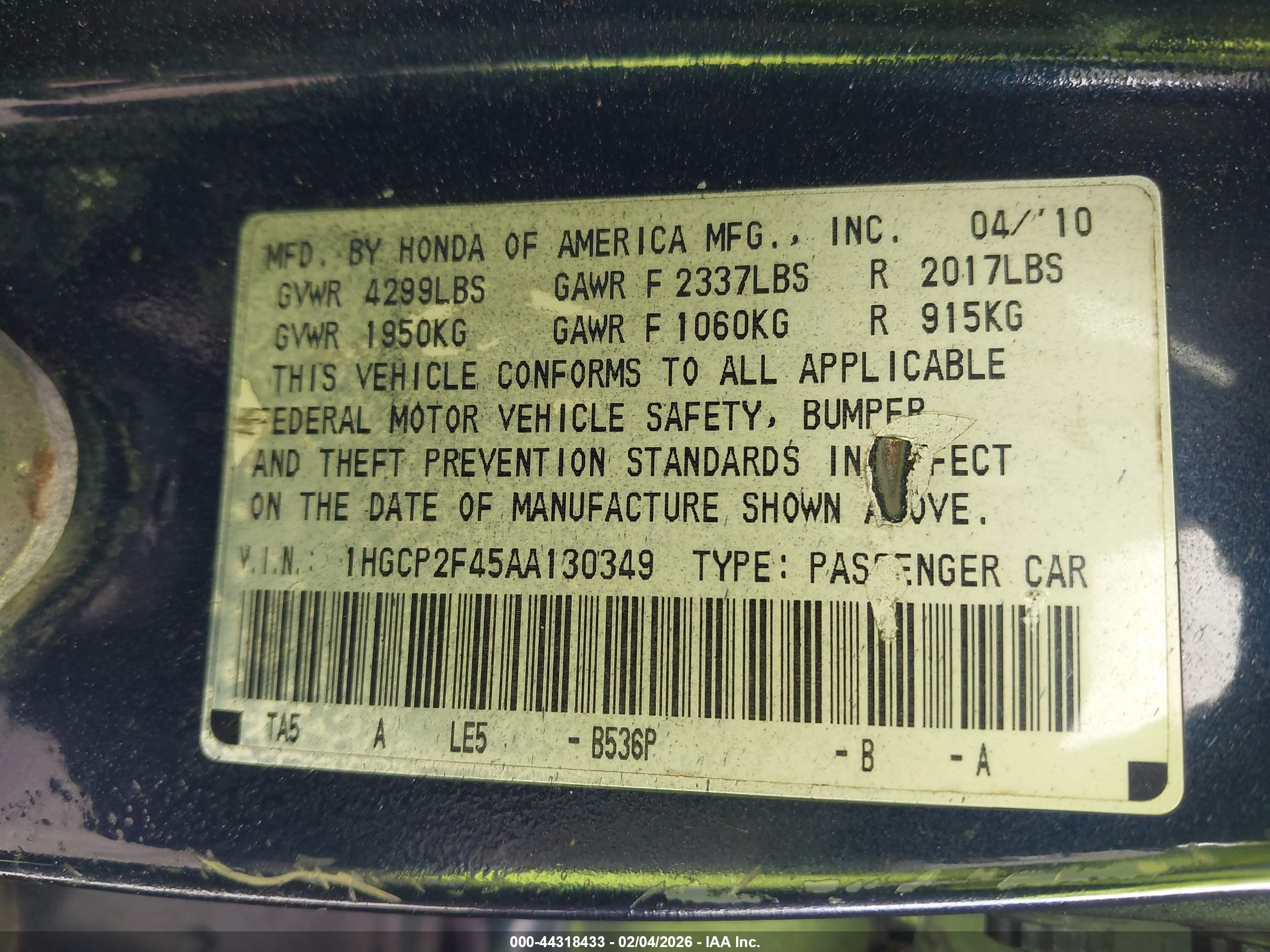 HONDA ACCORD image 9