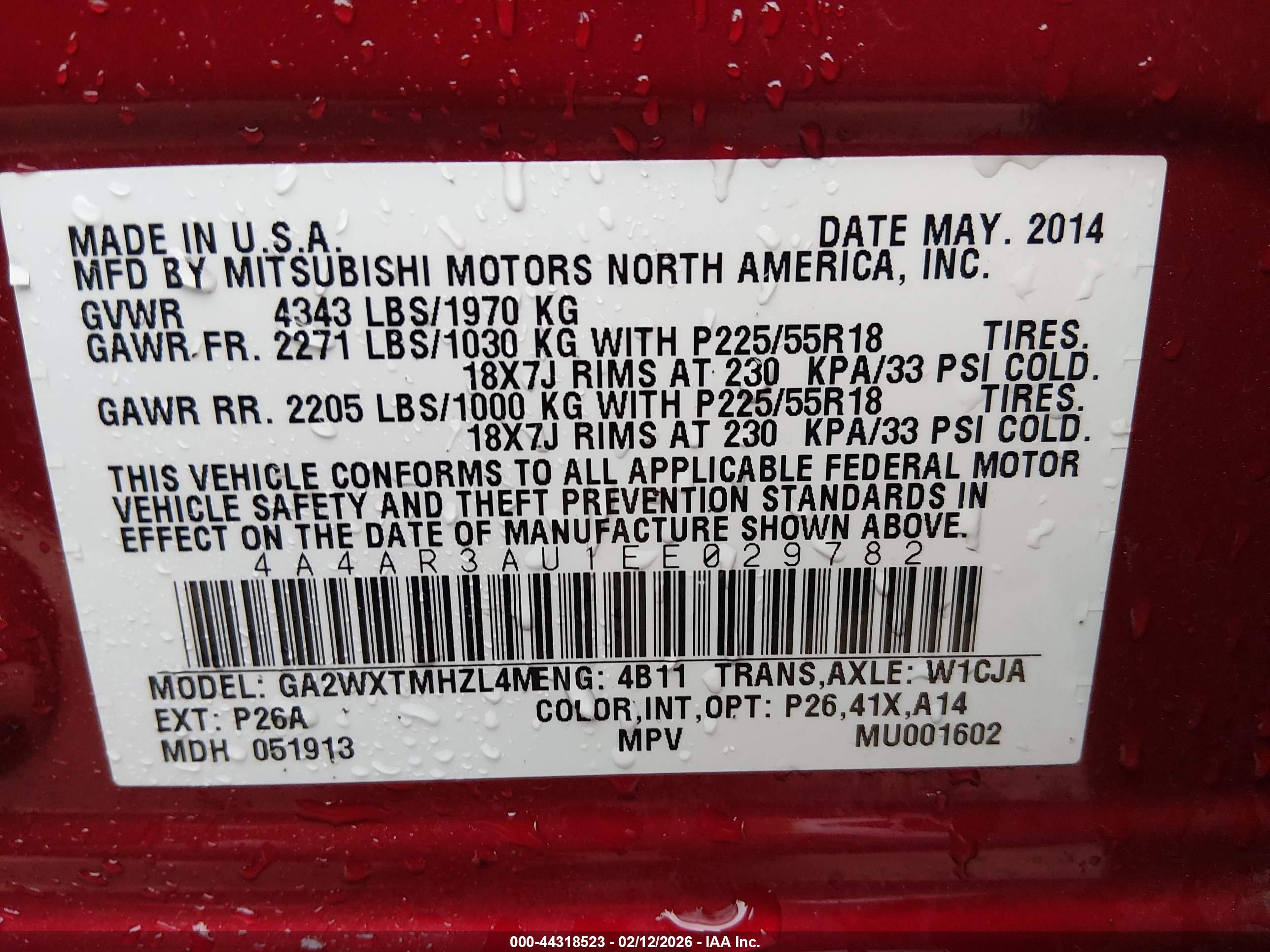 MITSUBISHI OUTLANDER image 9