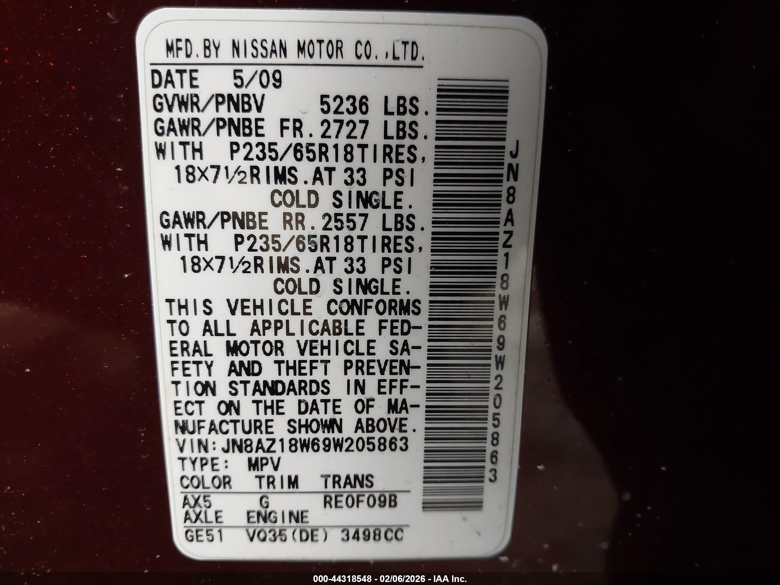 NISSAN MURANO image 9