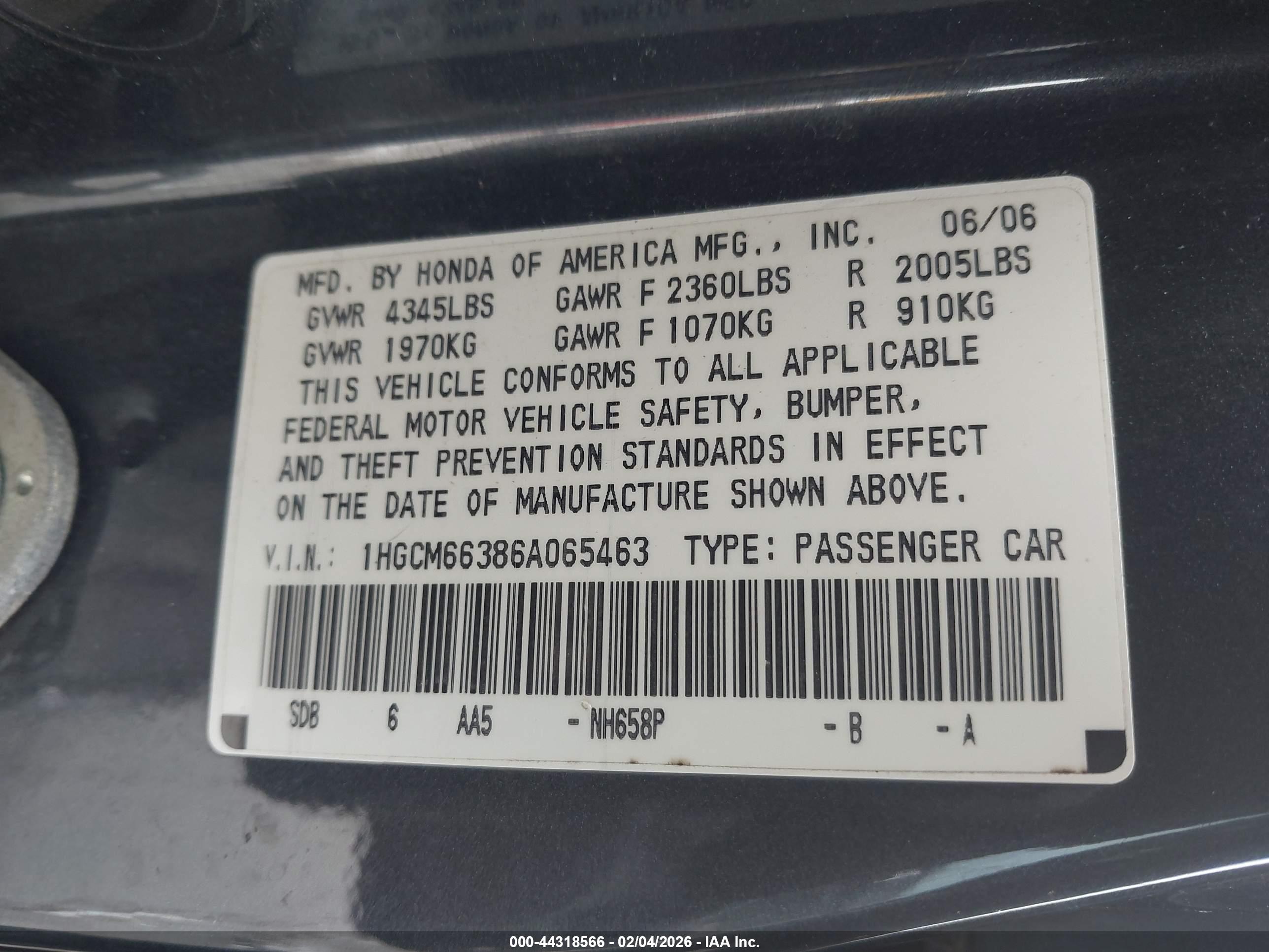 HONDA ACCORD image 9