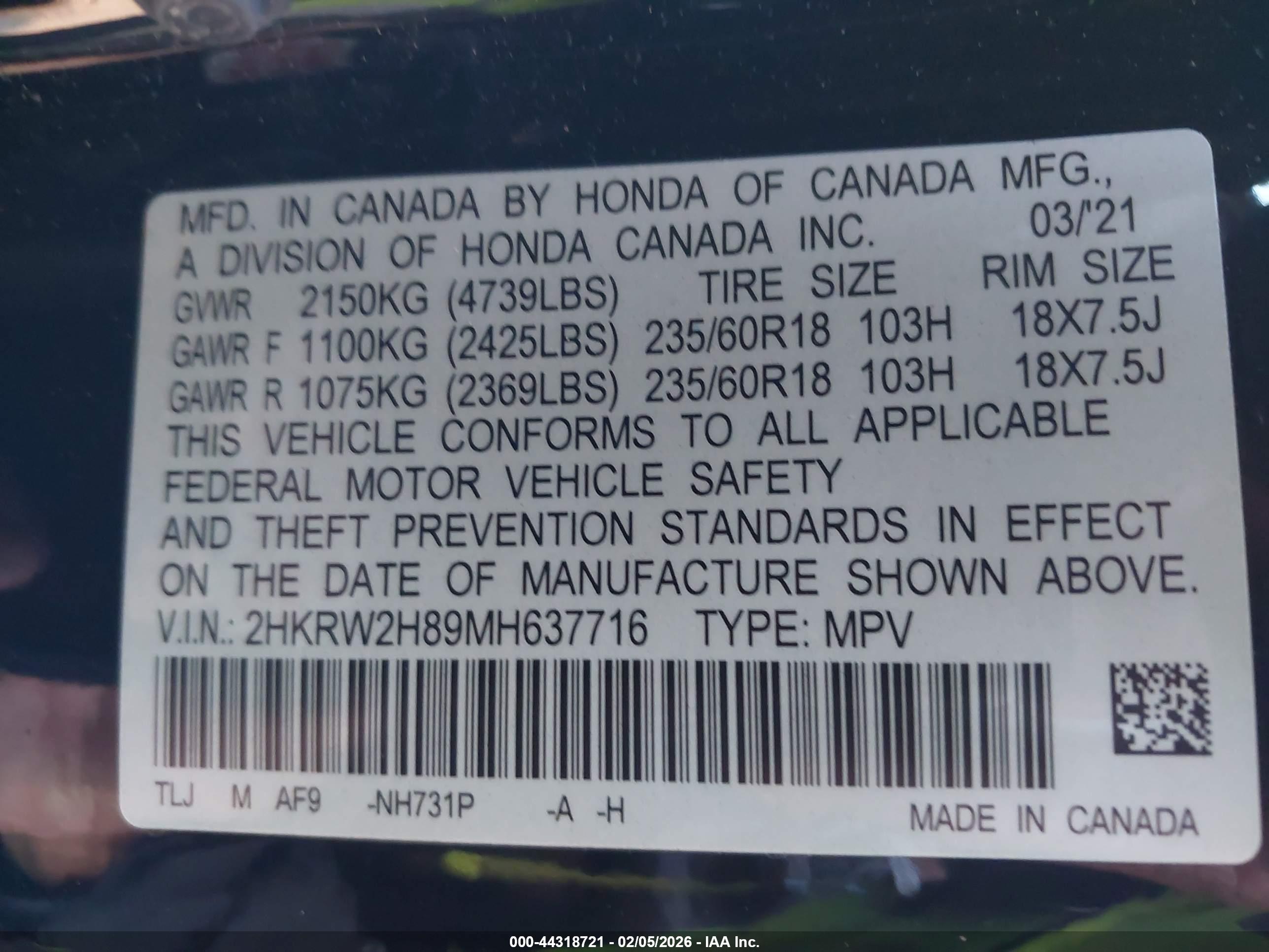 HONDA CR-V image 9