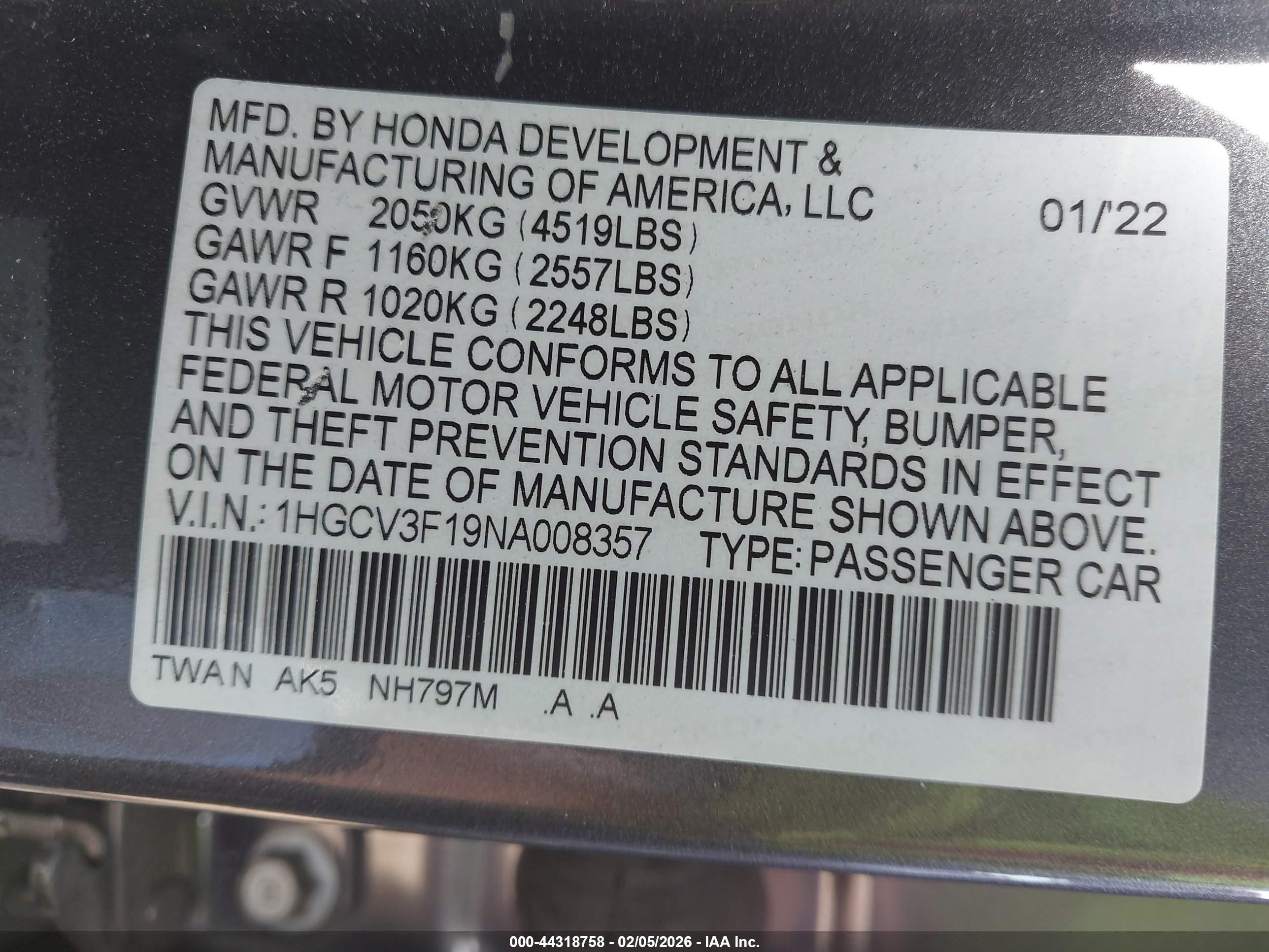 HONDA ACCORD image 9