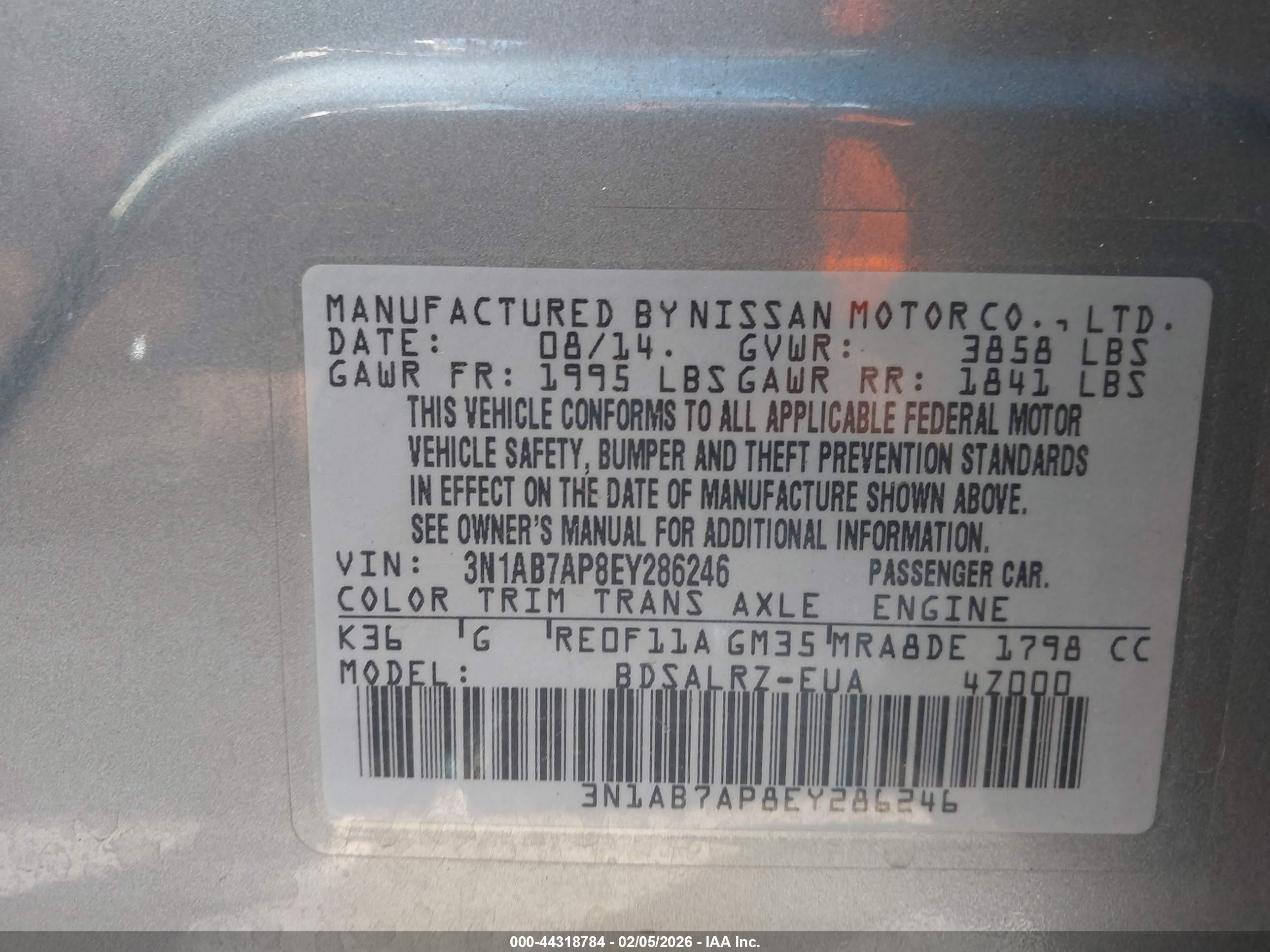 NISSAN SENTRA image 9