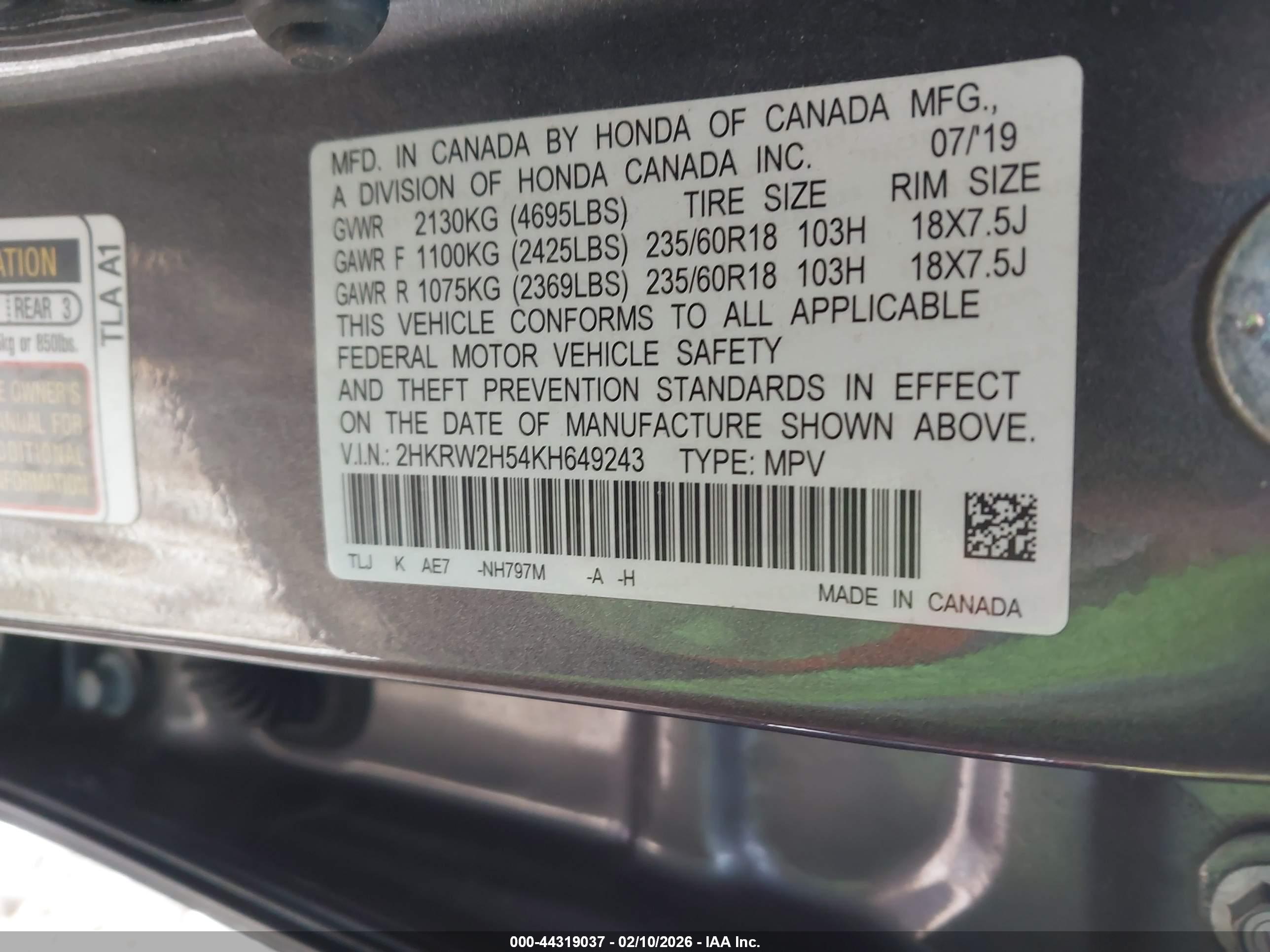 HONDA CR-V image 9