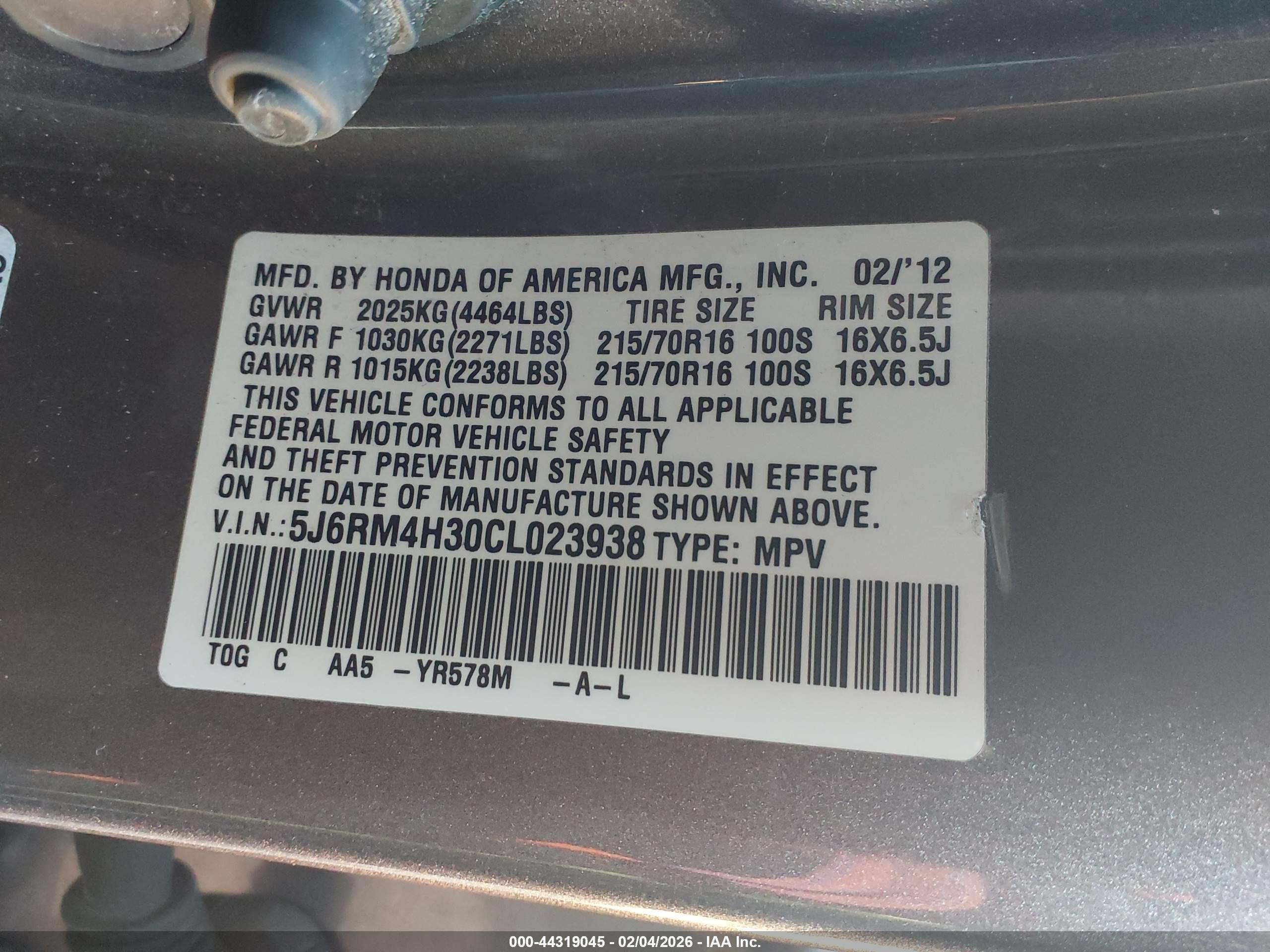 HONDA CR-V image 9