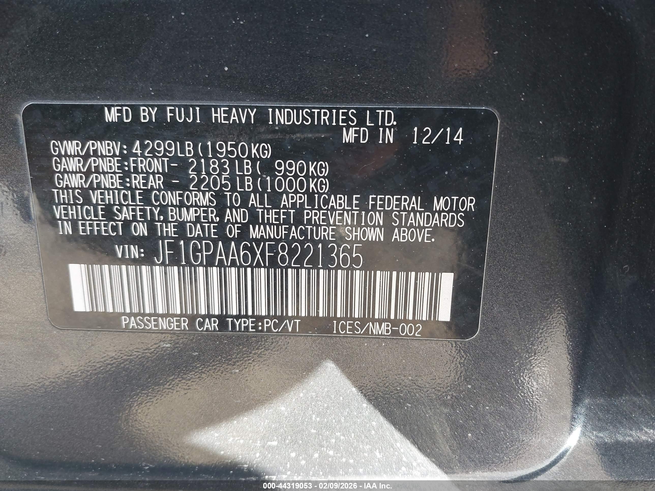 SUBARU IMPREZA image 9