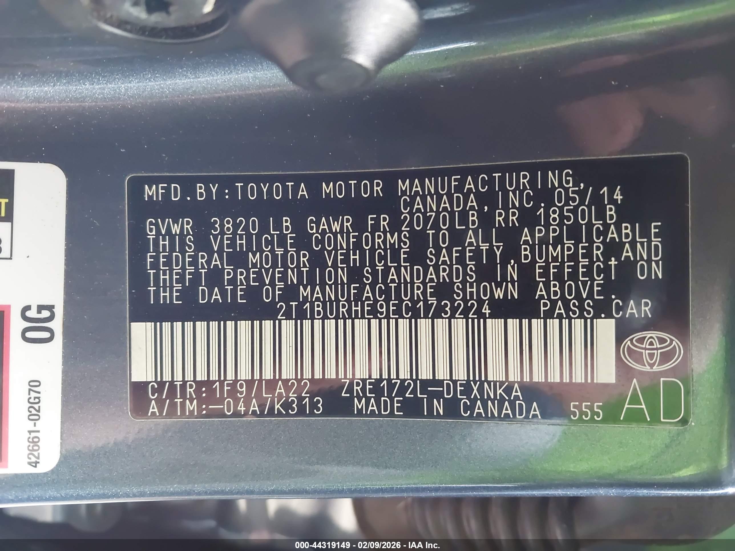 TOYOTA COROLLA image 9