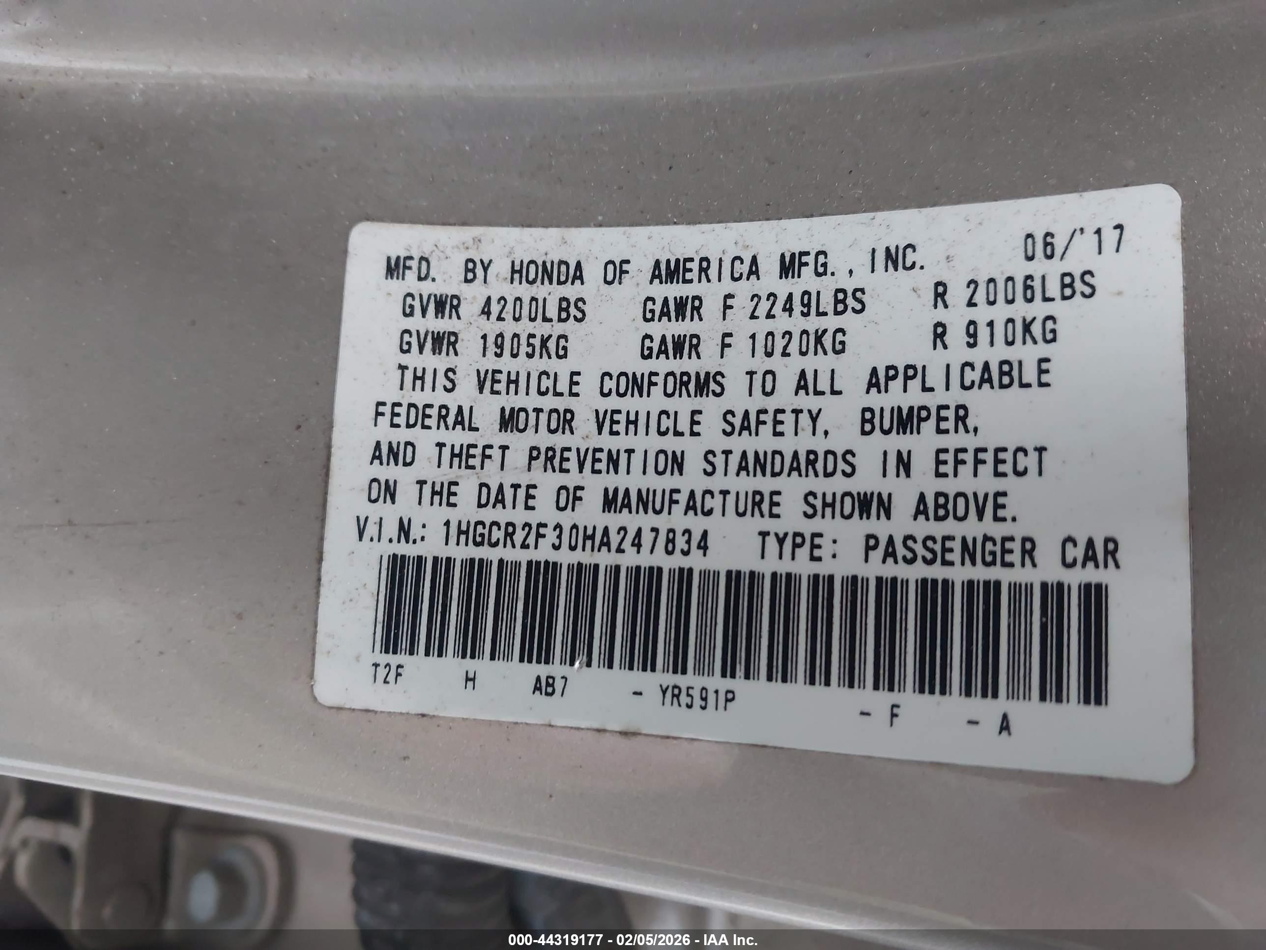 HONDA ACCORD image 9