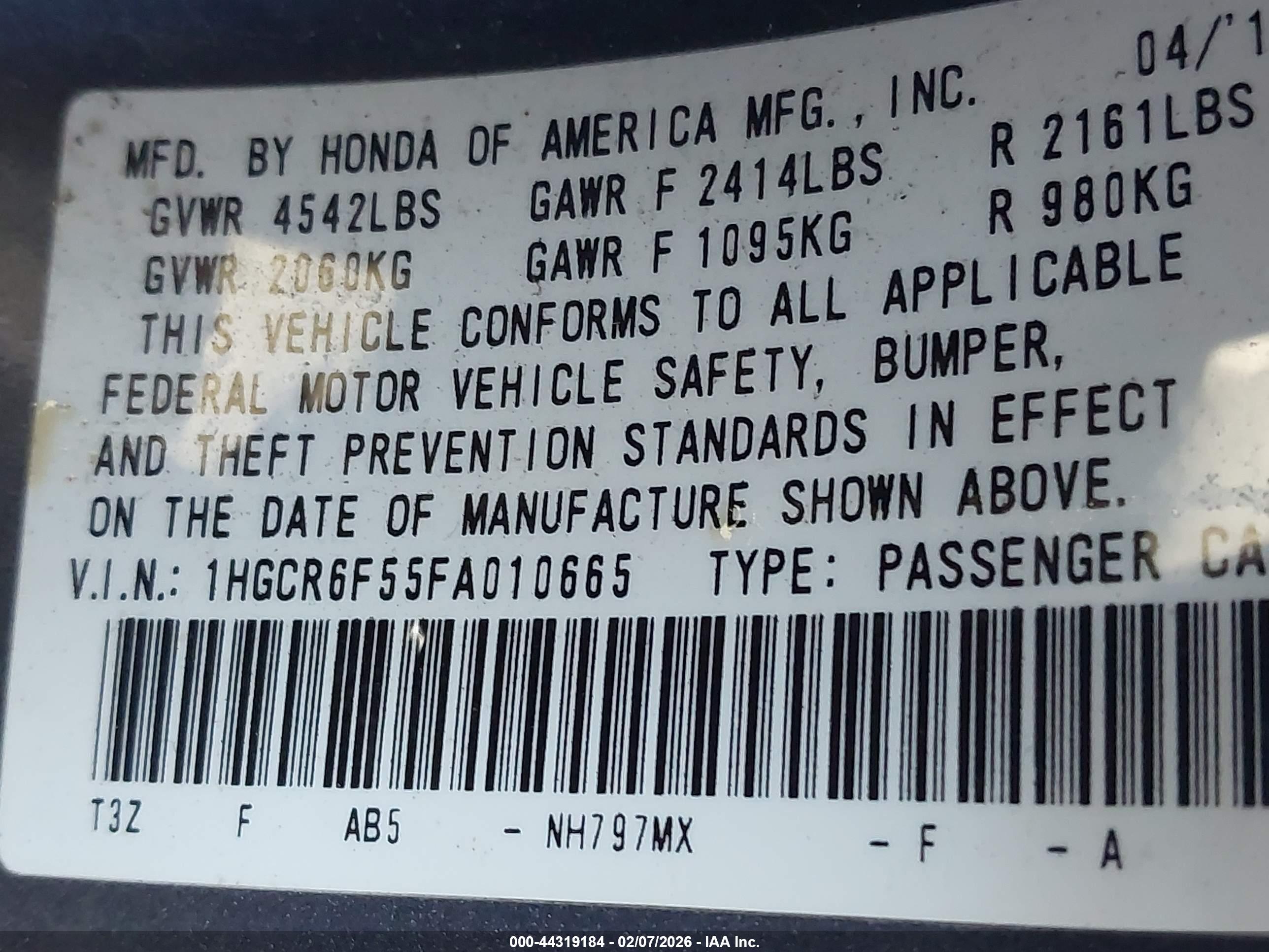 HONDA ACCORD image 9