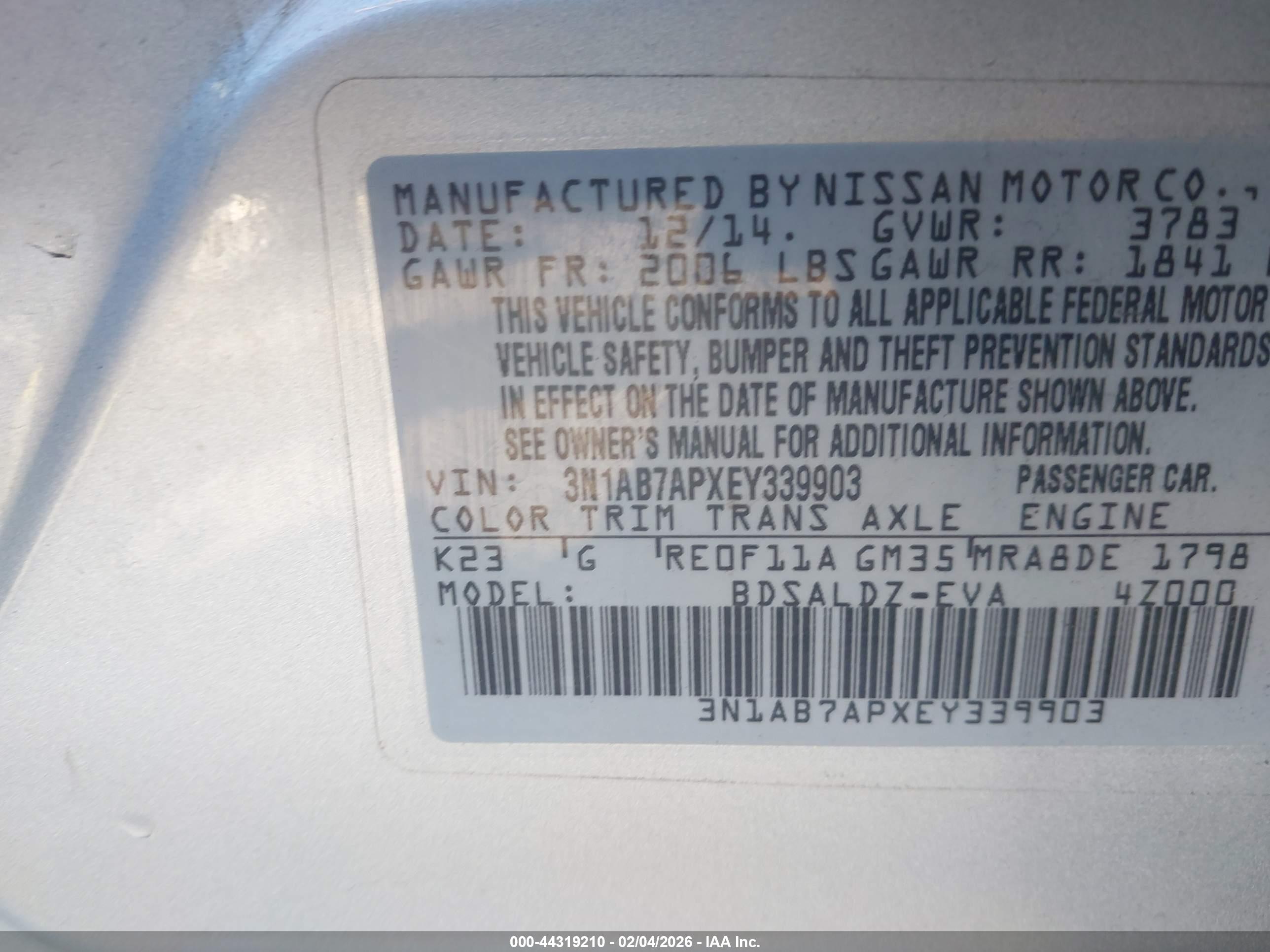 NISSAN SENTRA image 9
