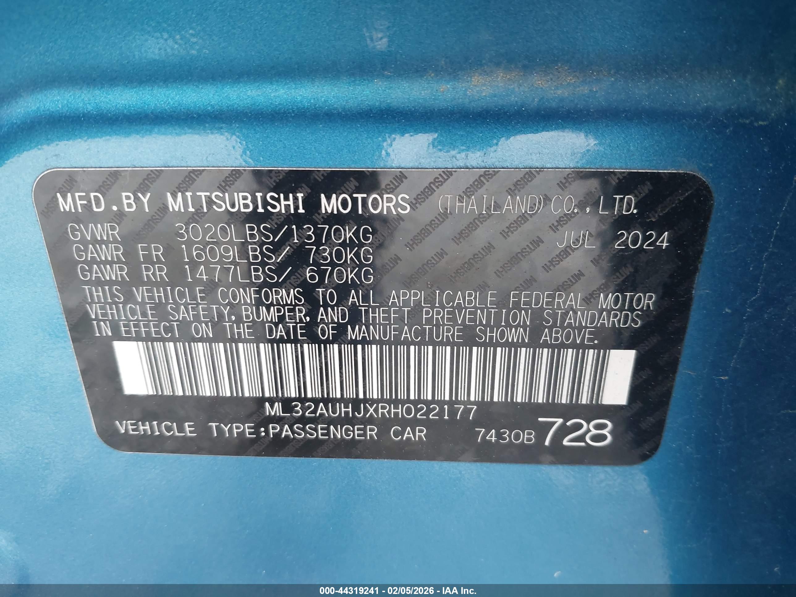 MITSUBISHI MIRAGE image 9