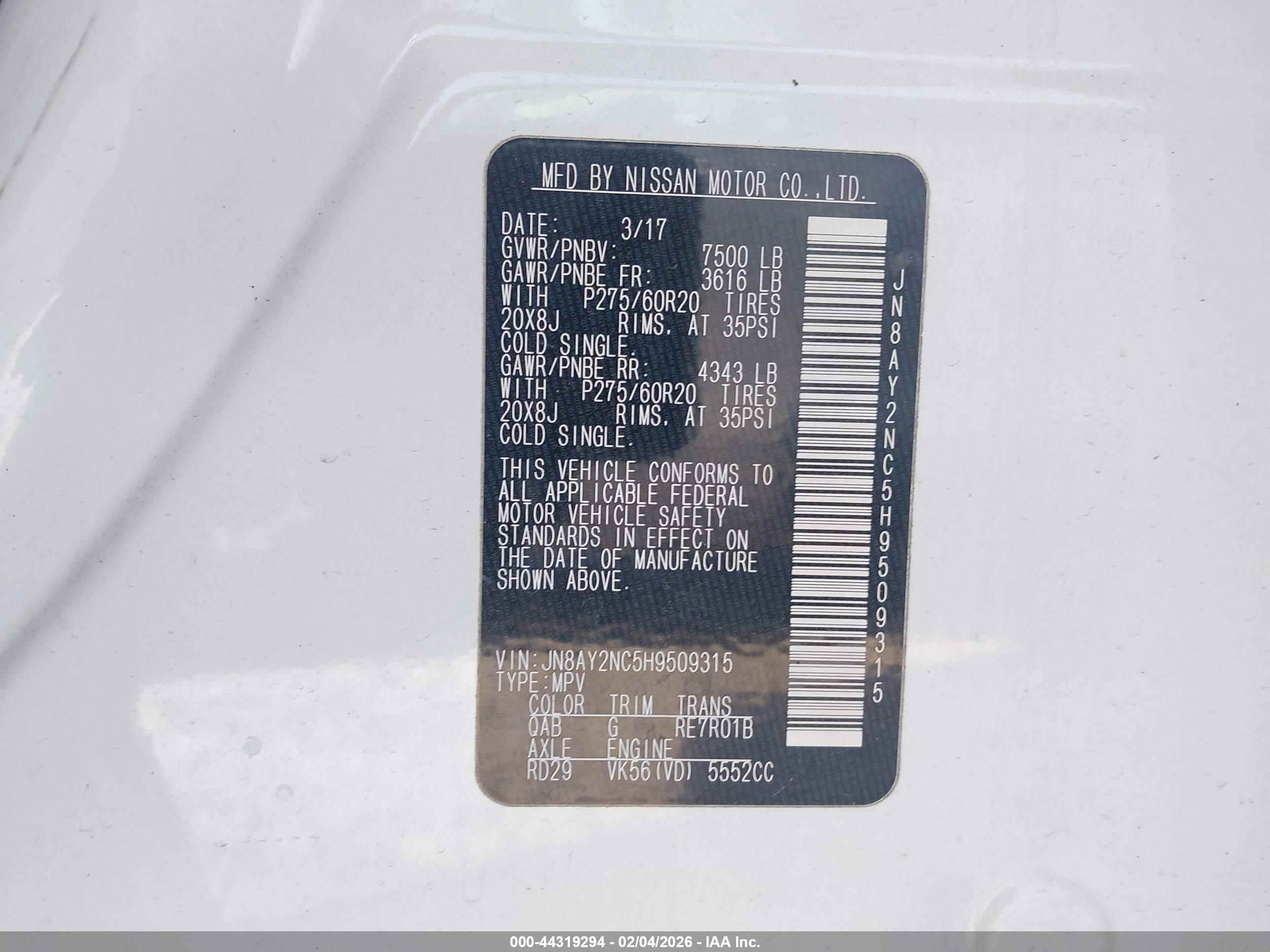 NISSAN ARMADA image 9