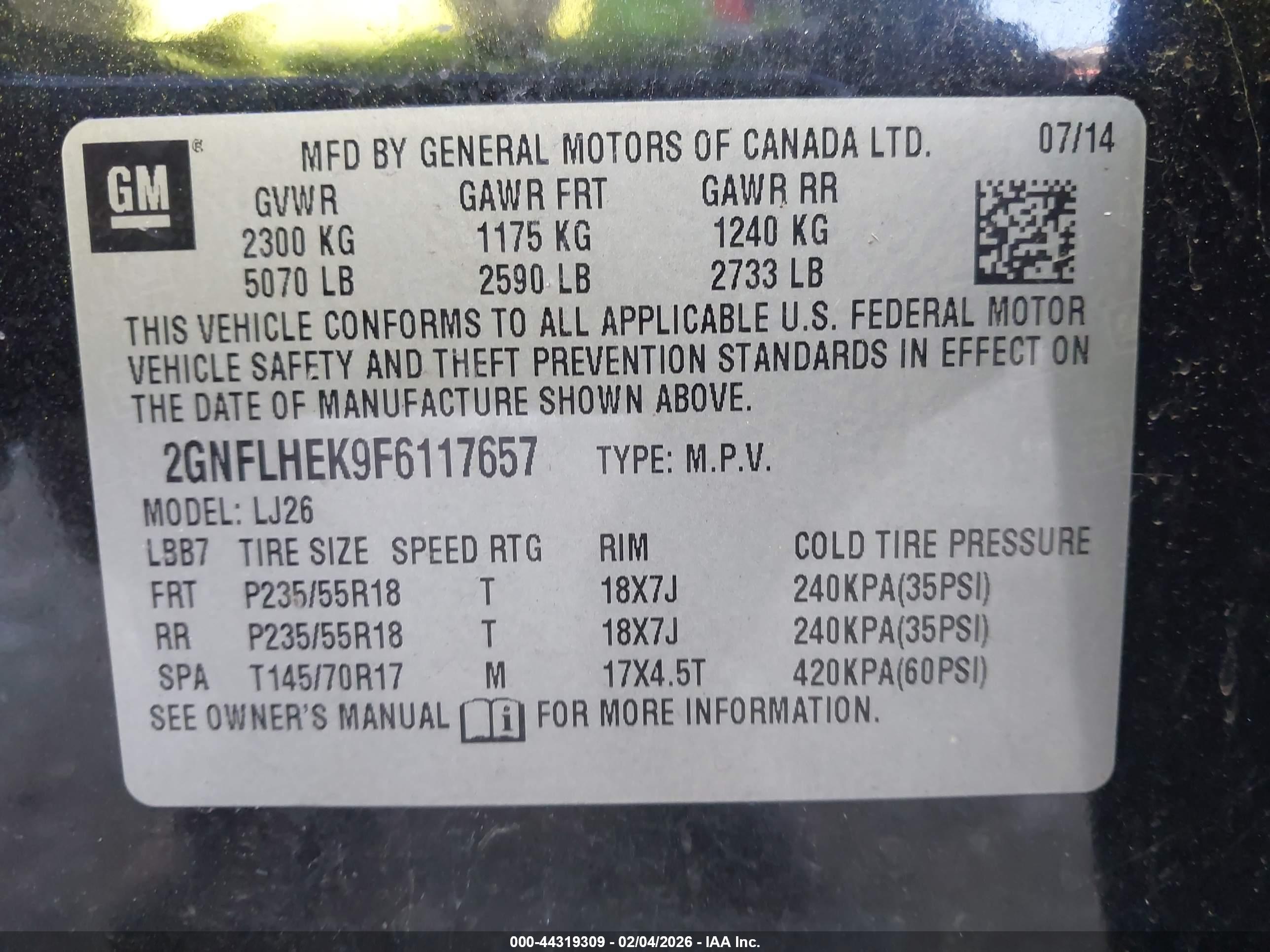 CHEVROLET EQUINOX image 9