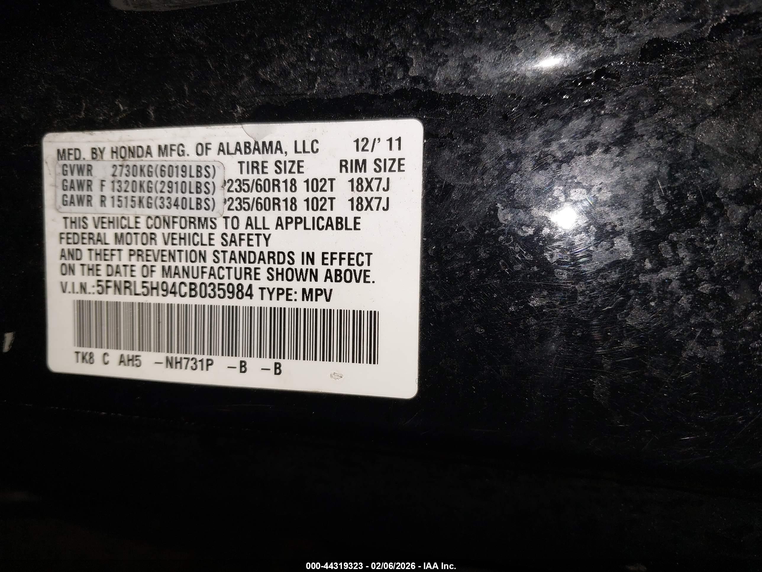 HONDA ODYSSEY image 9