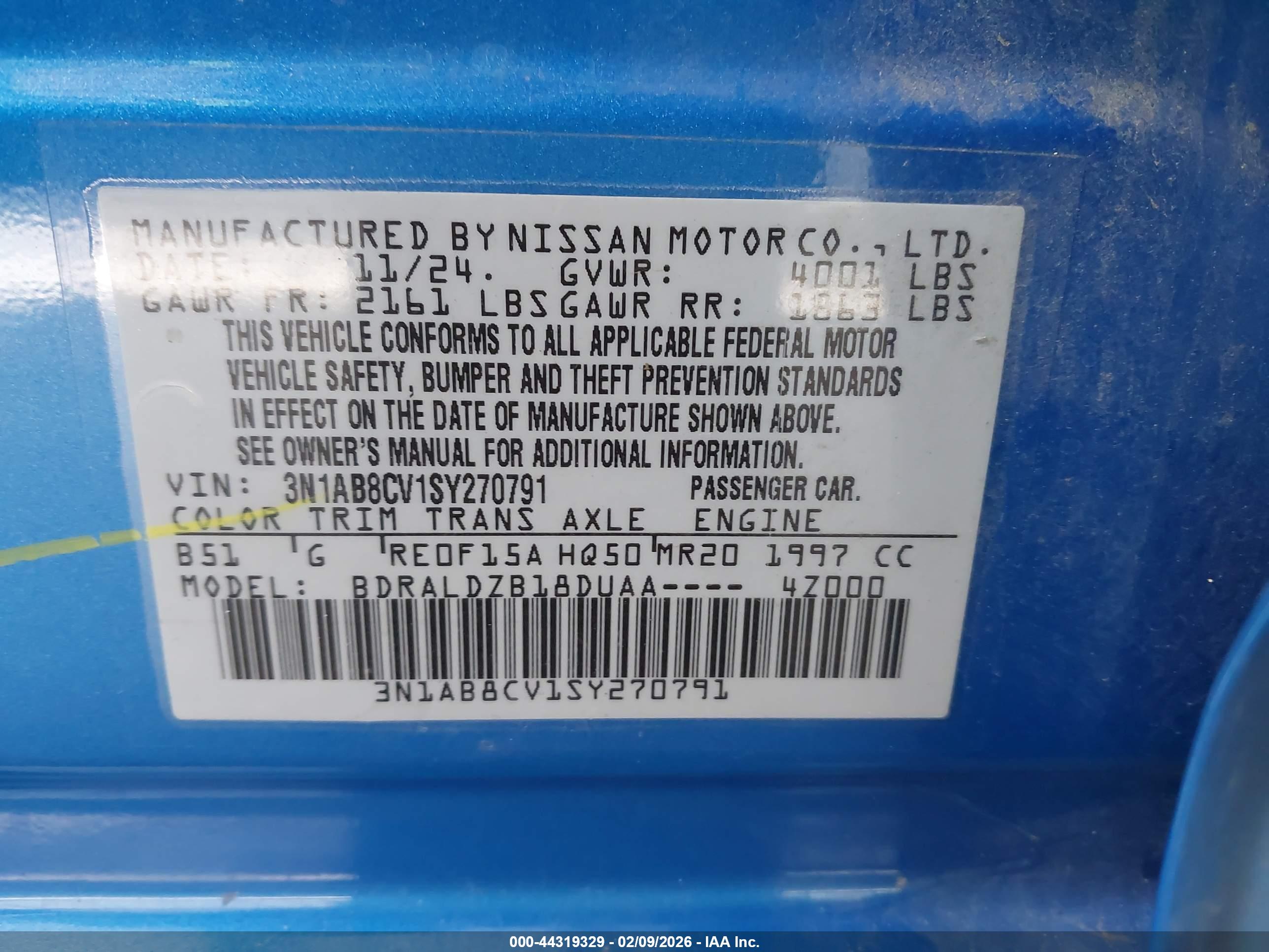 NISSAN SENTRA image 9