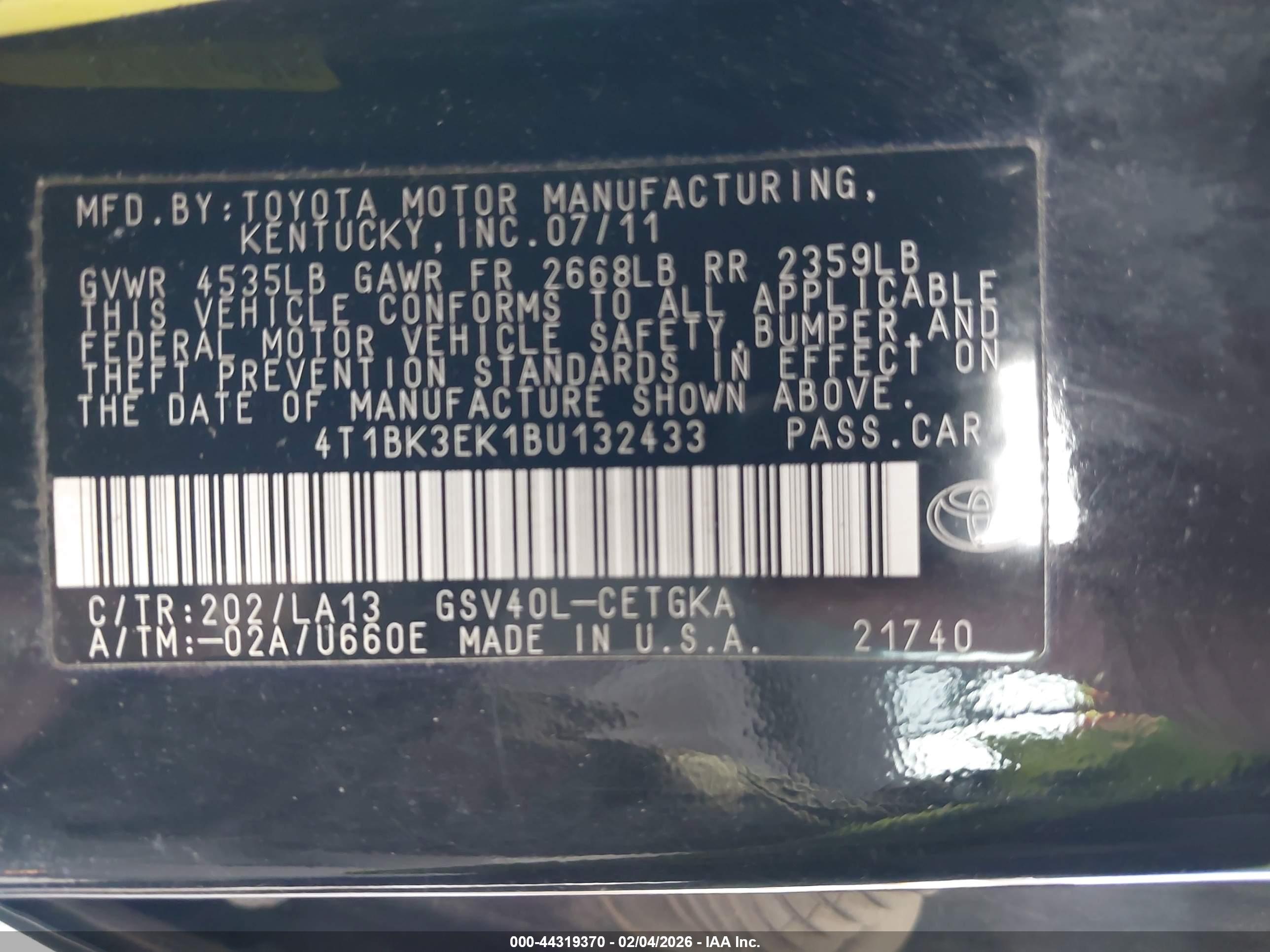TOYOTA CAMRY image 9