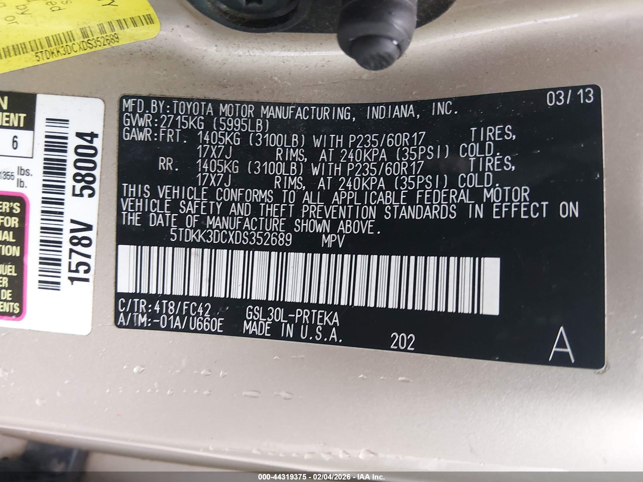 TOYOTA SIENNA image 9