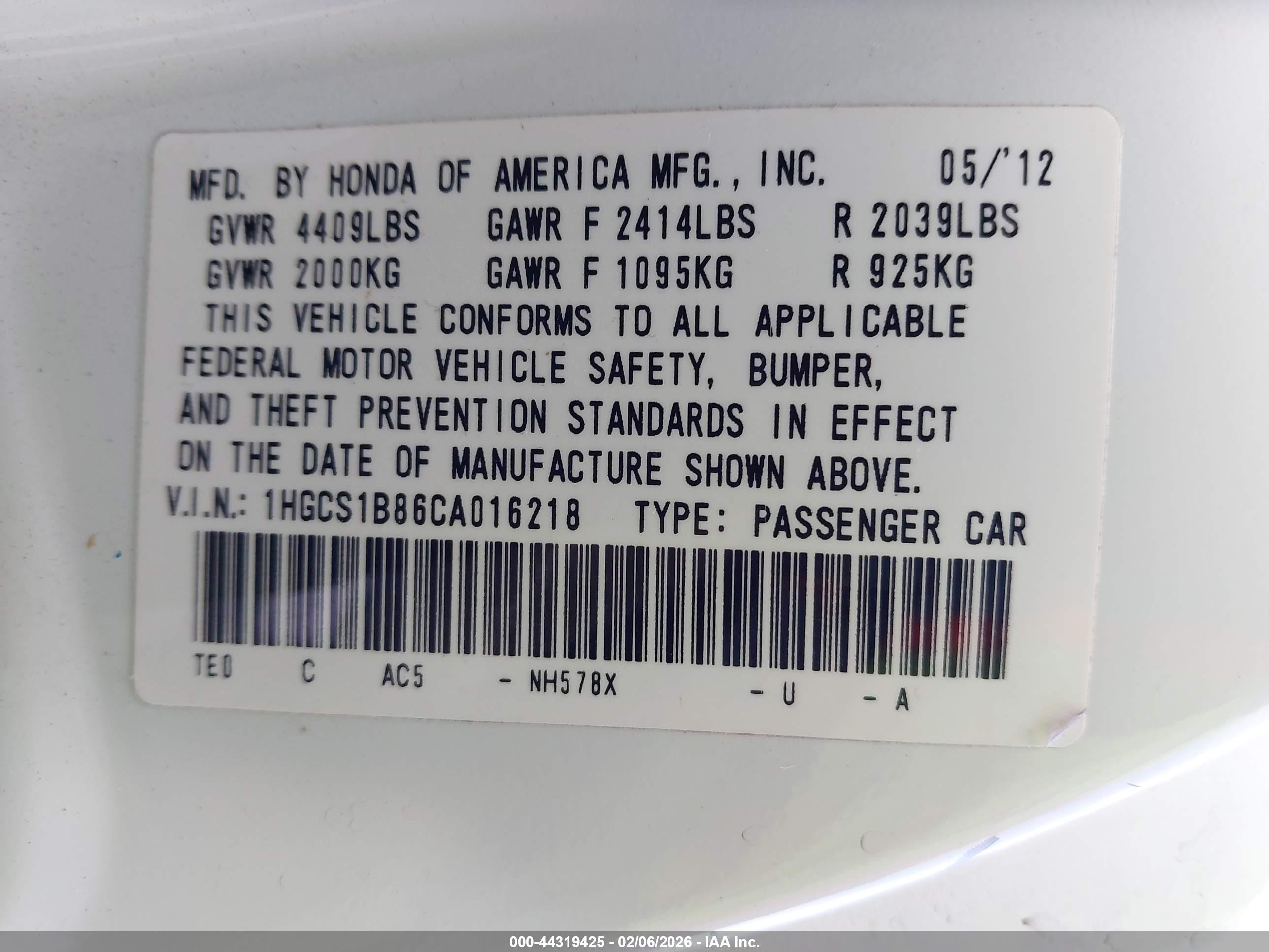 HONDA ACCORD image 9