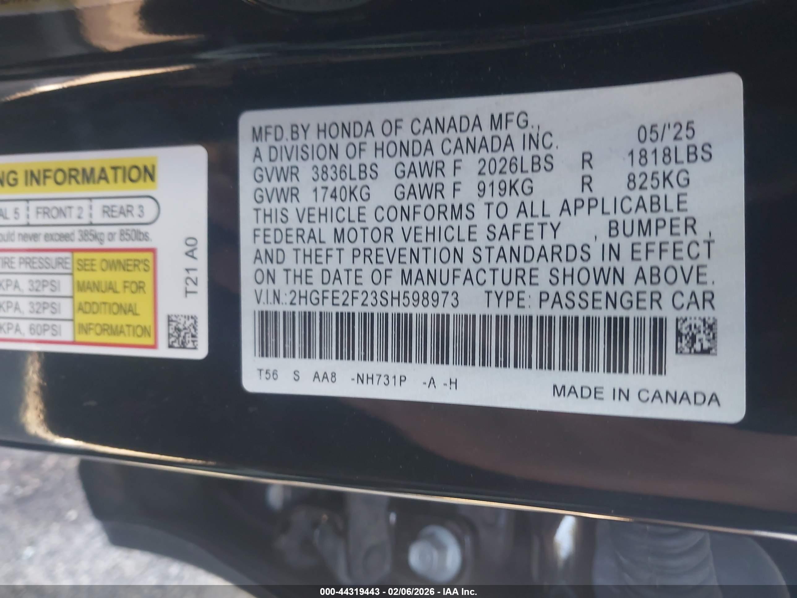 HONDA CIVIC image 9