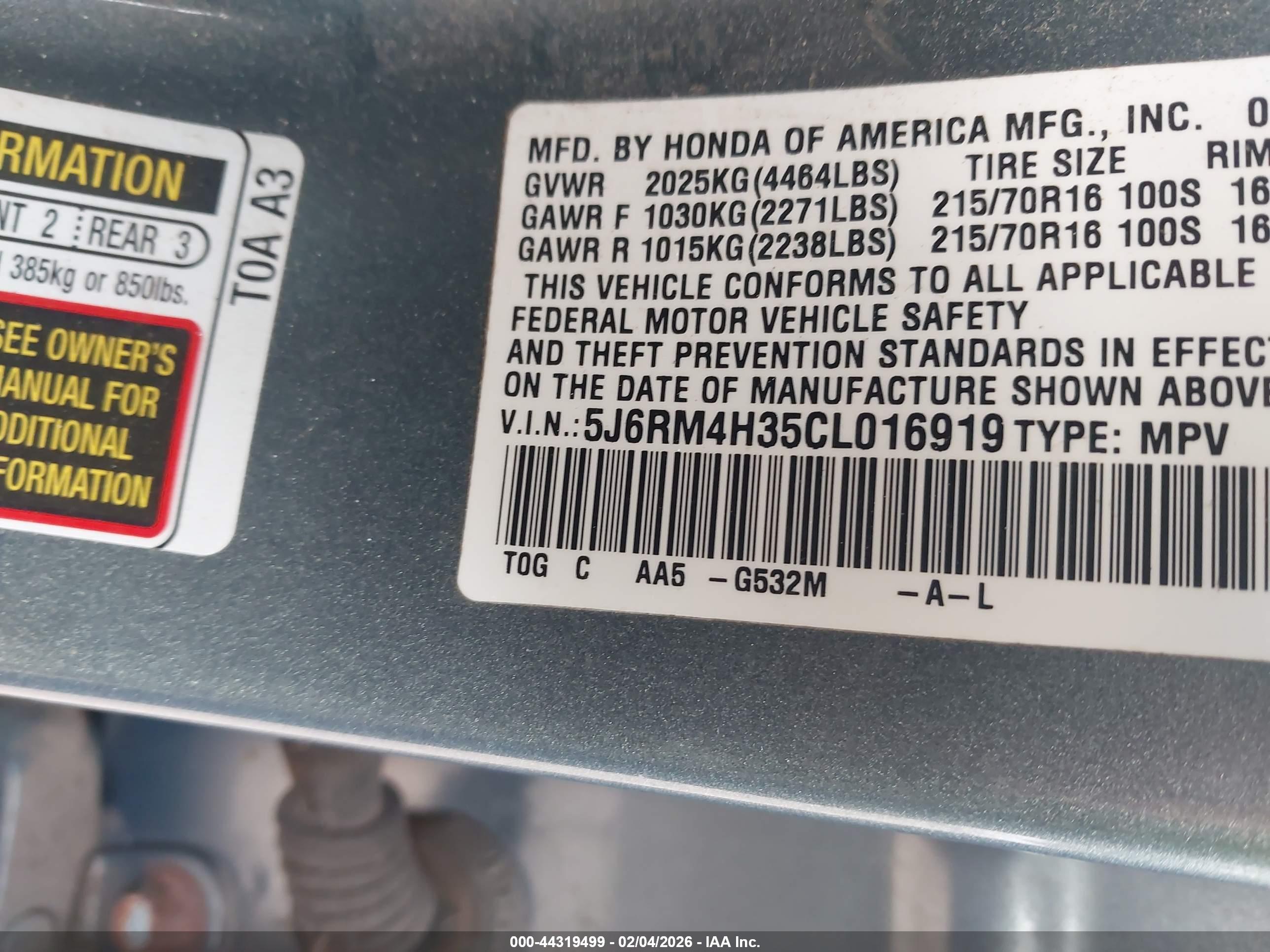 HONDA CR-V image 9