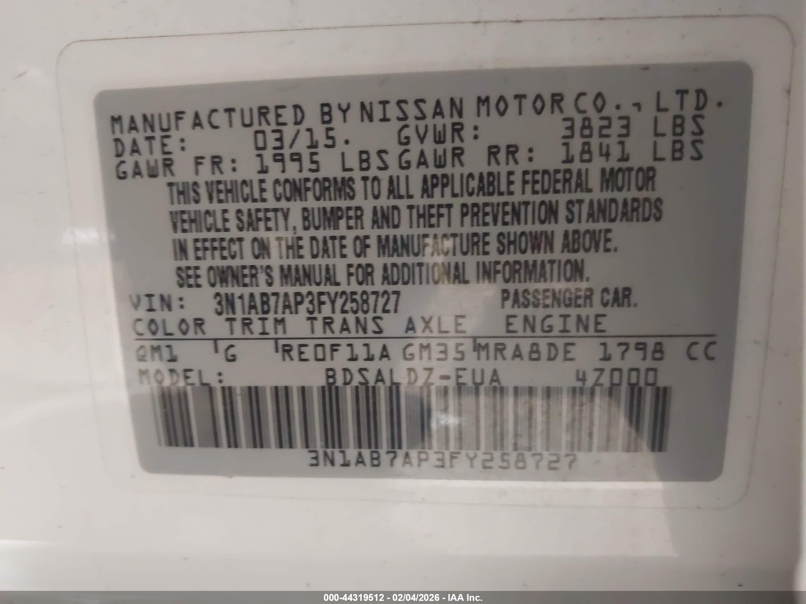 NISSAN SENTRA image 9