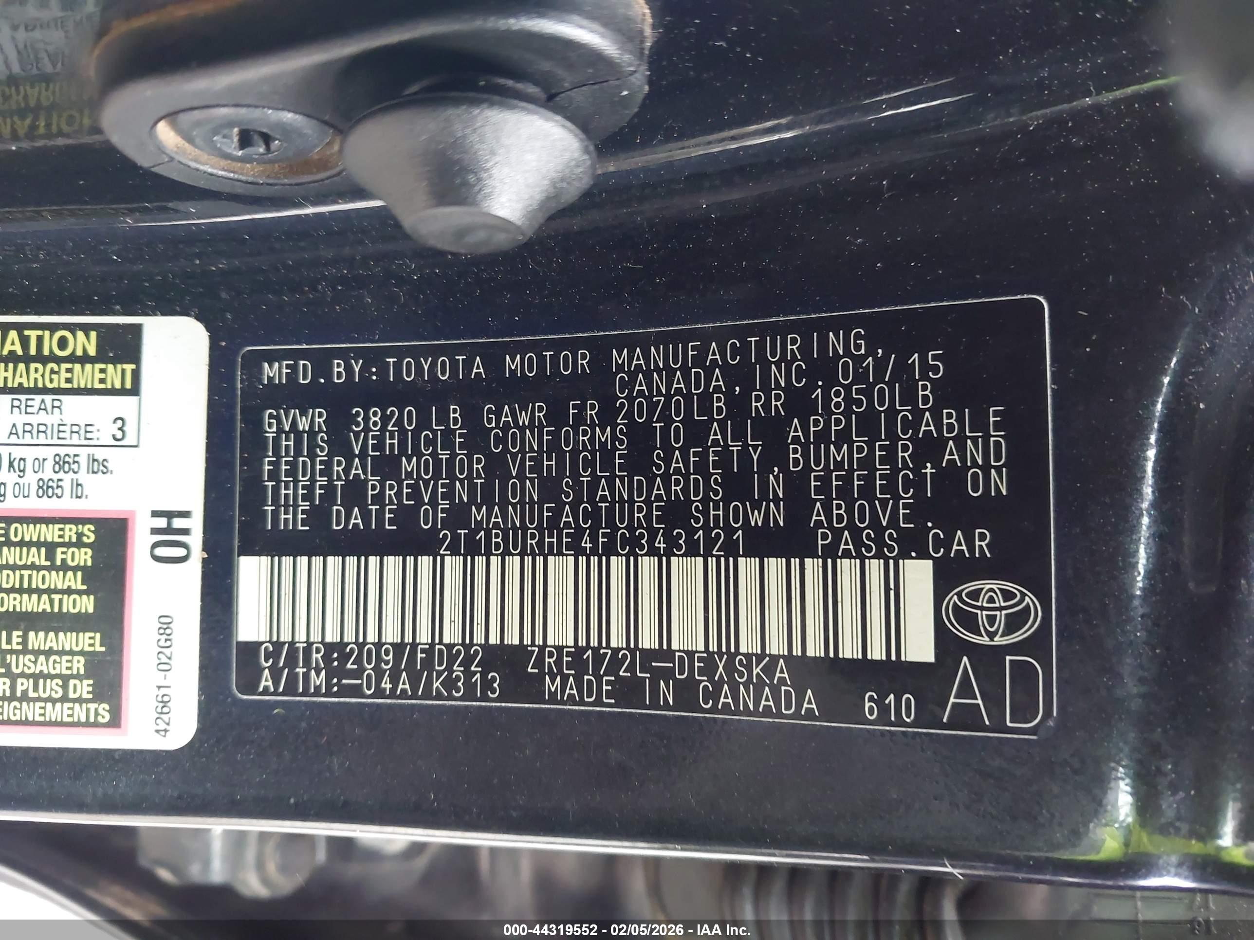TOYOTA COROLLA image 9