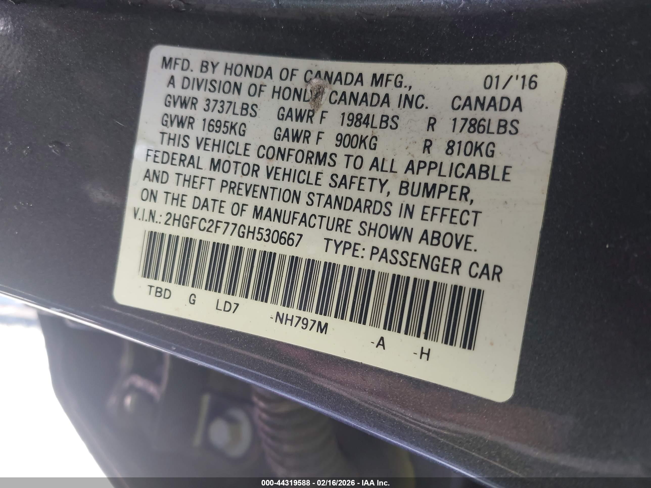 HONDA CIVIC image 9