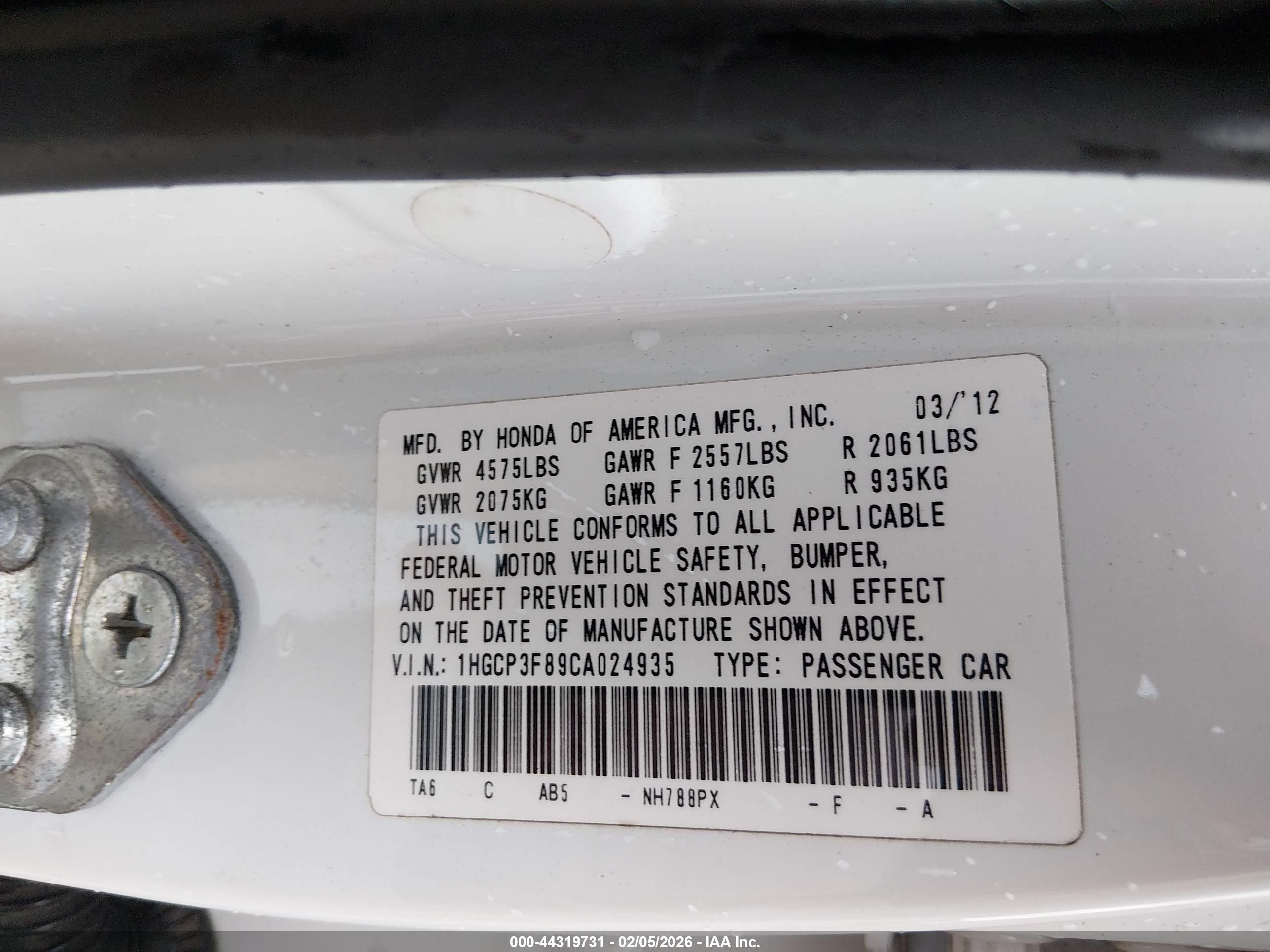 HONDA ACCORD image 9