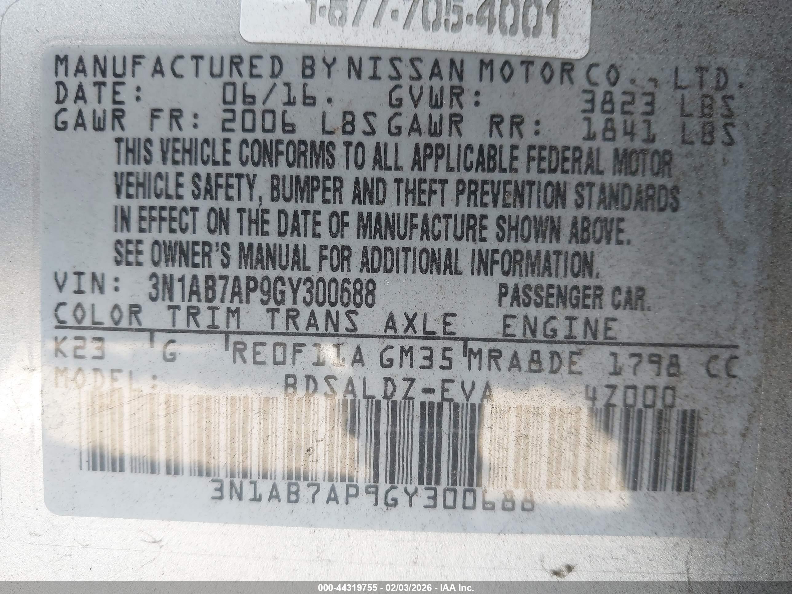 NISSAN SENTRA image 9