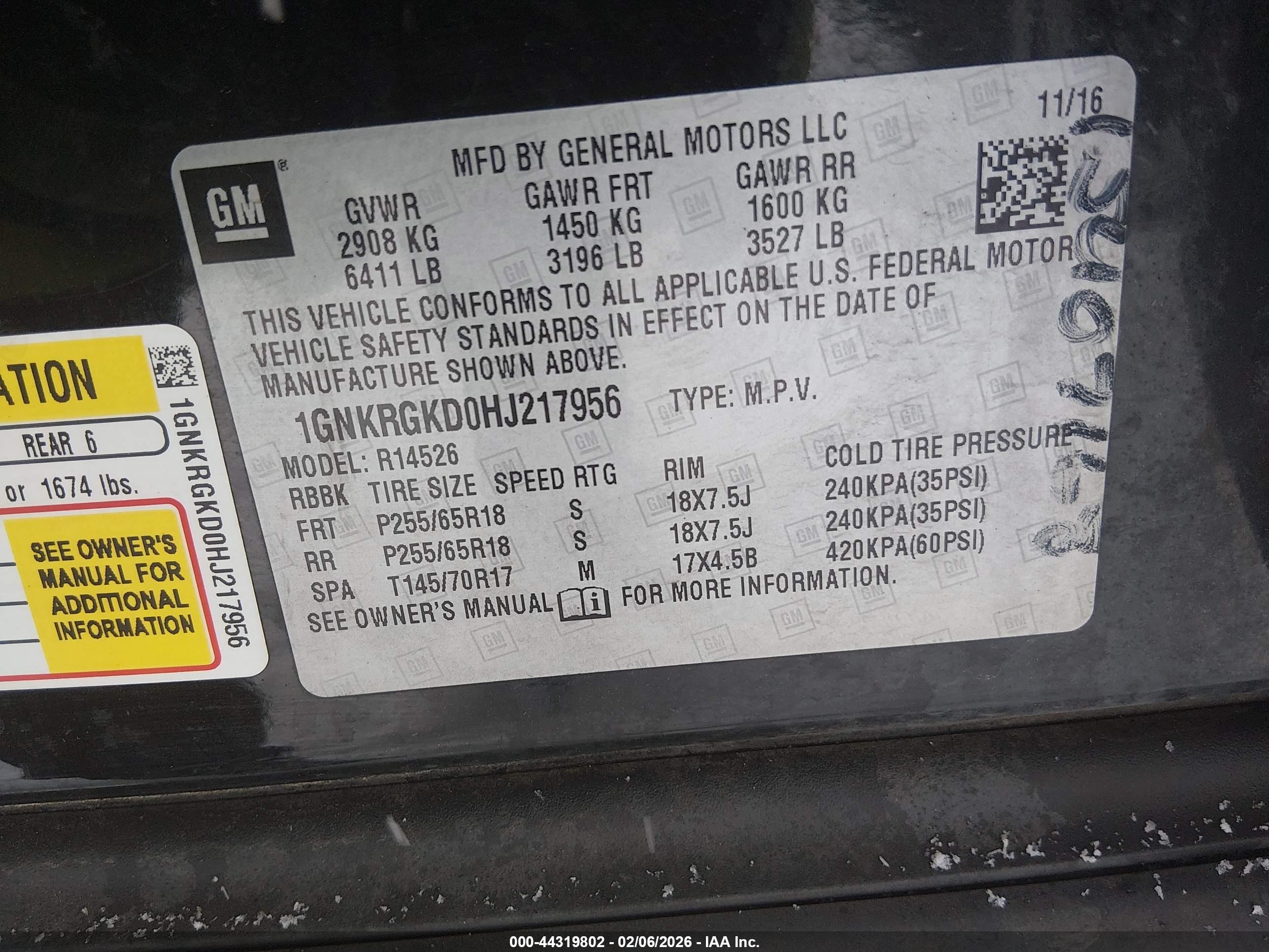 CHEVROLET TRAVERSE image 9