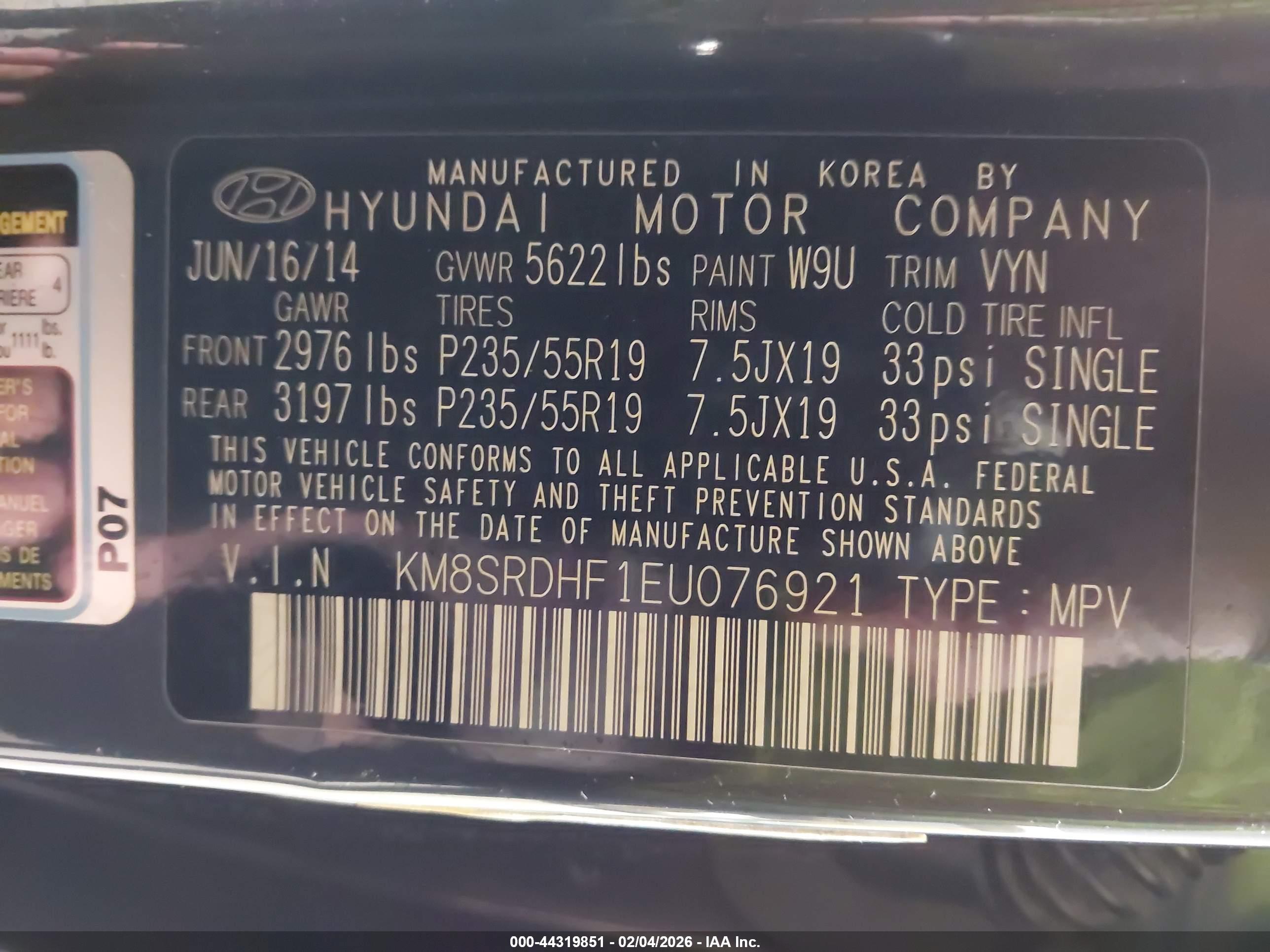 HYUNDAI SANTA image 9
