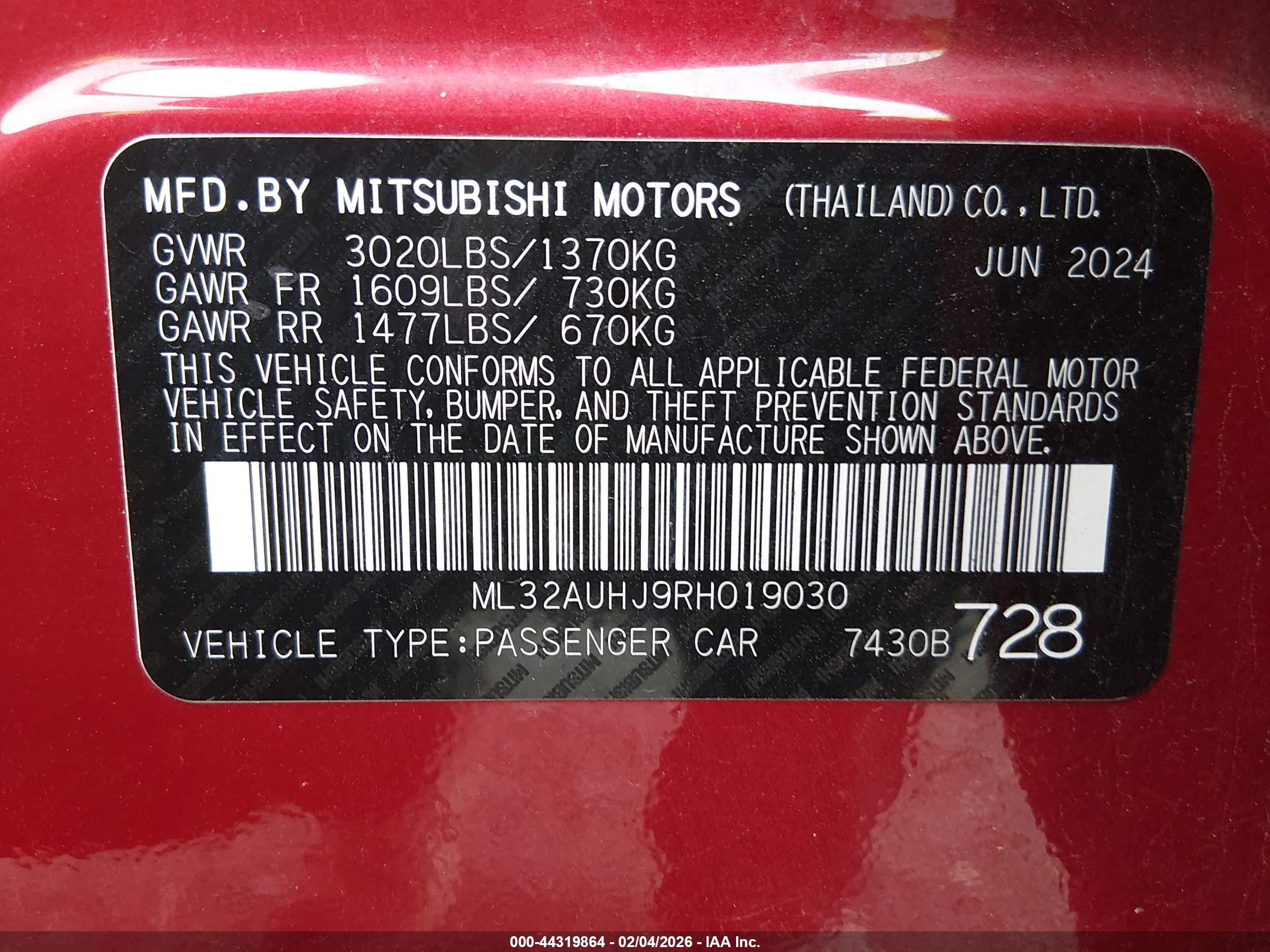 MITSUBISHI MIRAGE image 9