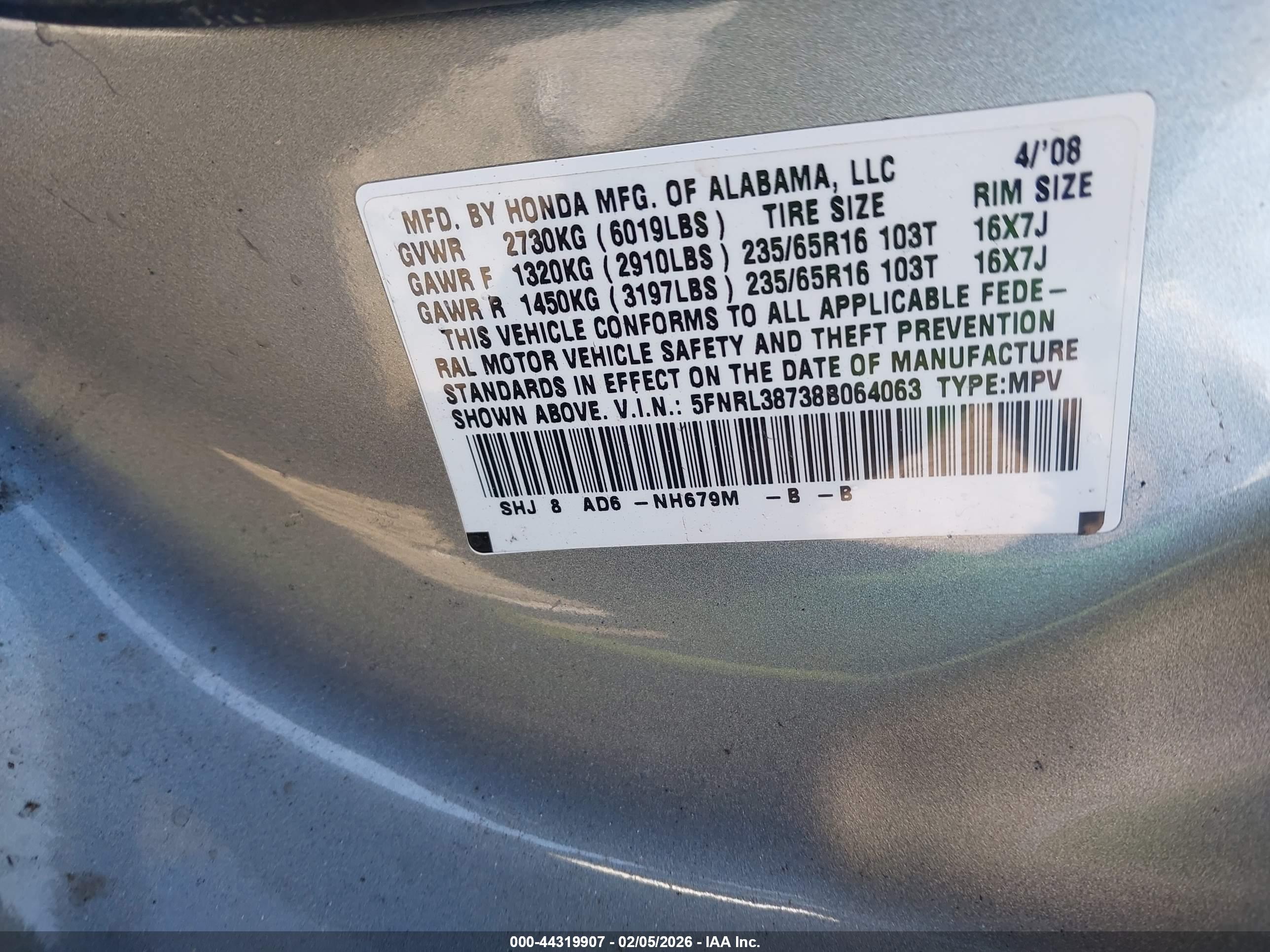 HONDA ODYSSEY image 9