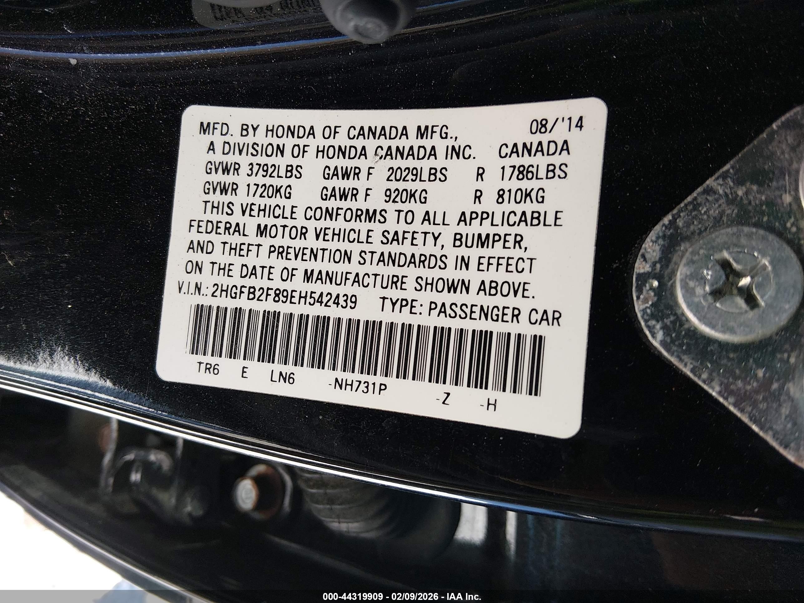HONDA CIVIC image 9