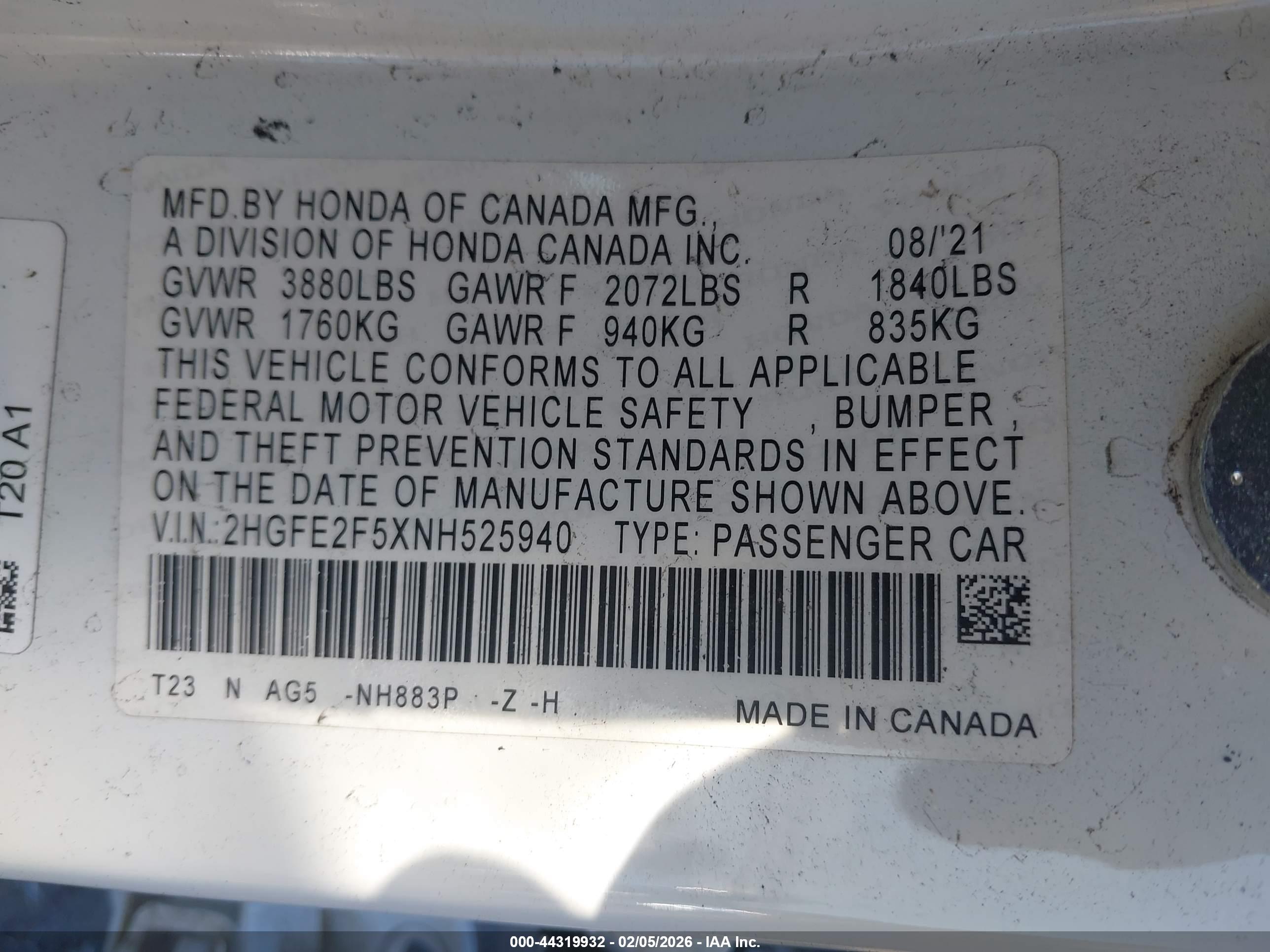 HONDA CIVIC image 9