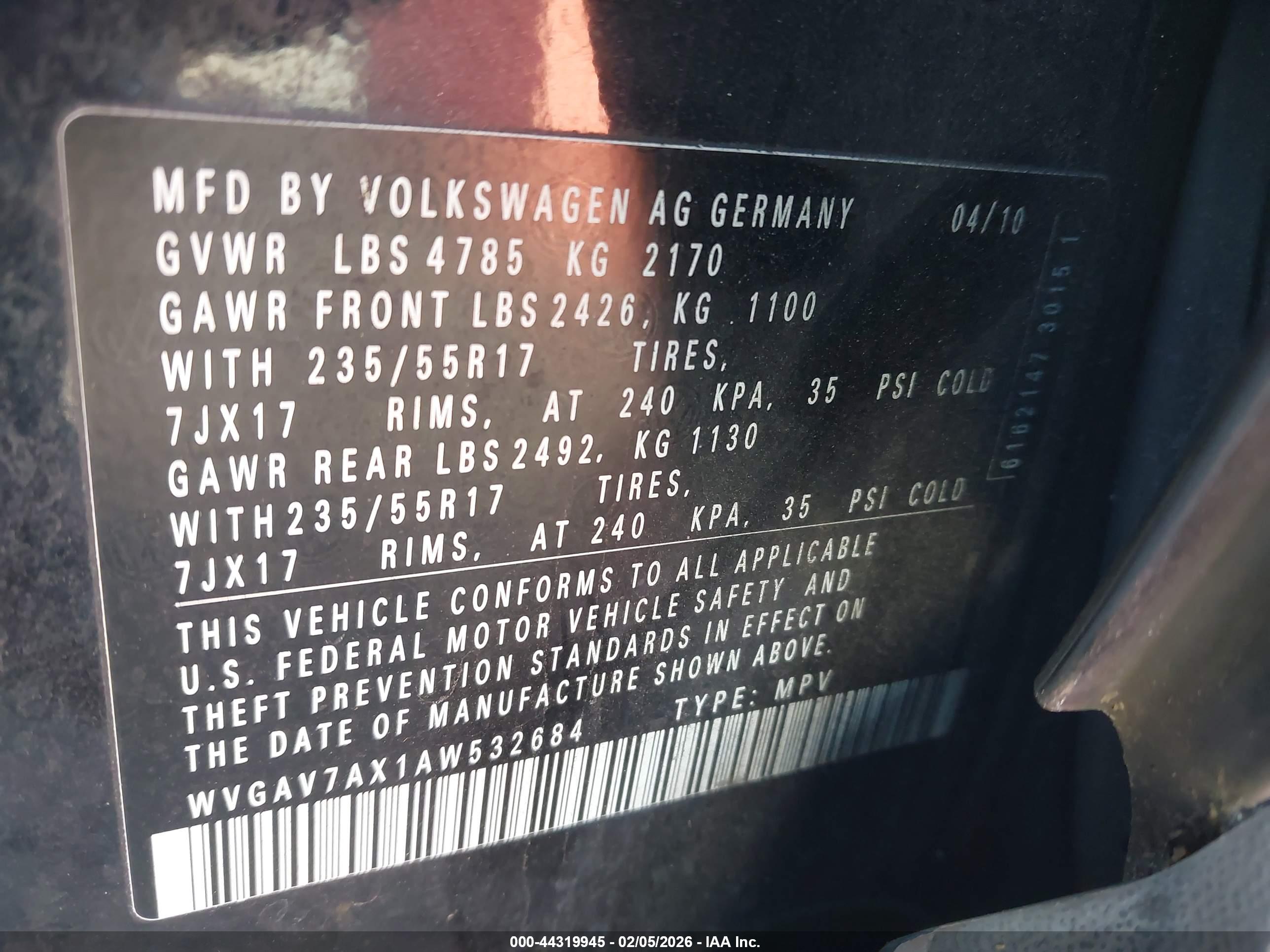 VOLKSWAGEN TIGUAN image 9