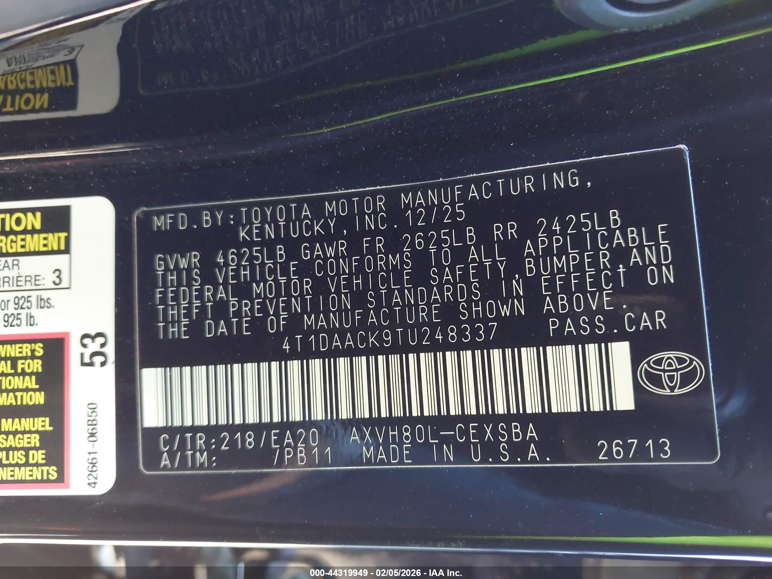 TOYOTA CAMRY image 9